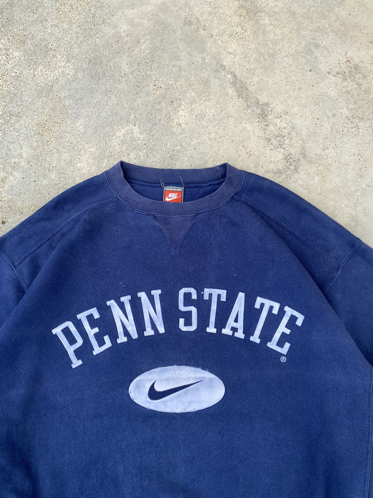Nike Vintage 90’s Nike Penn State Bog Swoosh Hoodie Size US XL / EU 56 / 4 - 2 Thumbnail