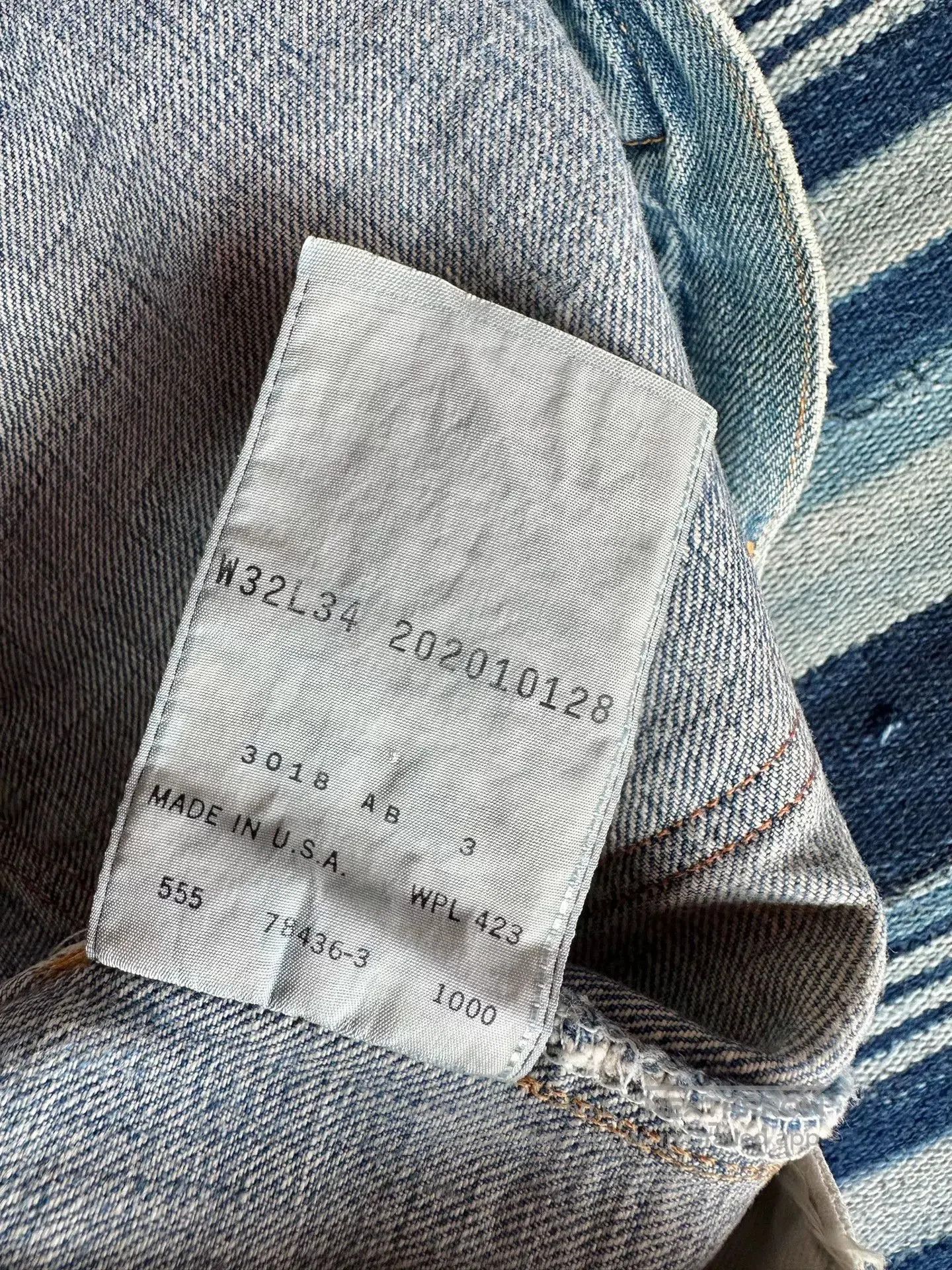 Levi's vintage levi's 555 raw denim washed pants. Size US 32 / EU 48 - 7 Thumbnail
