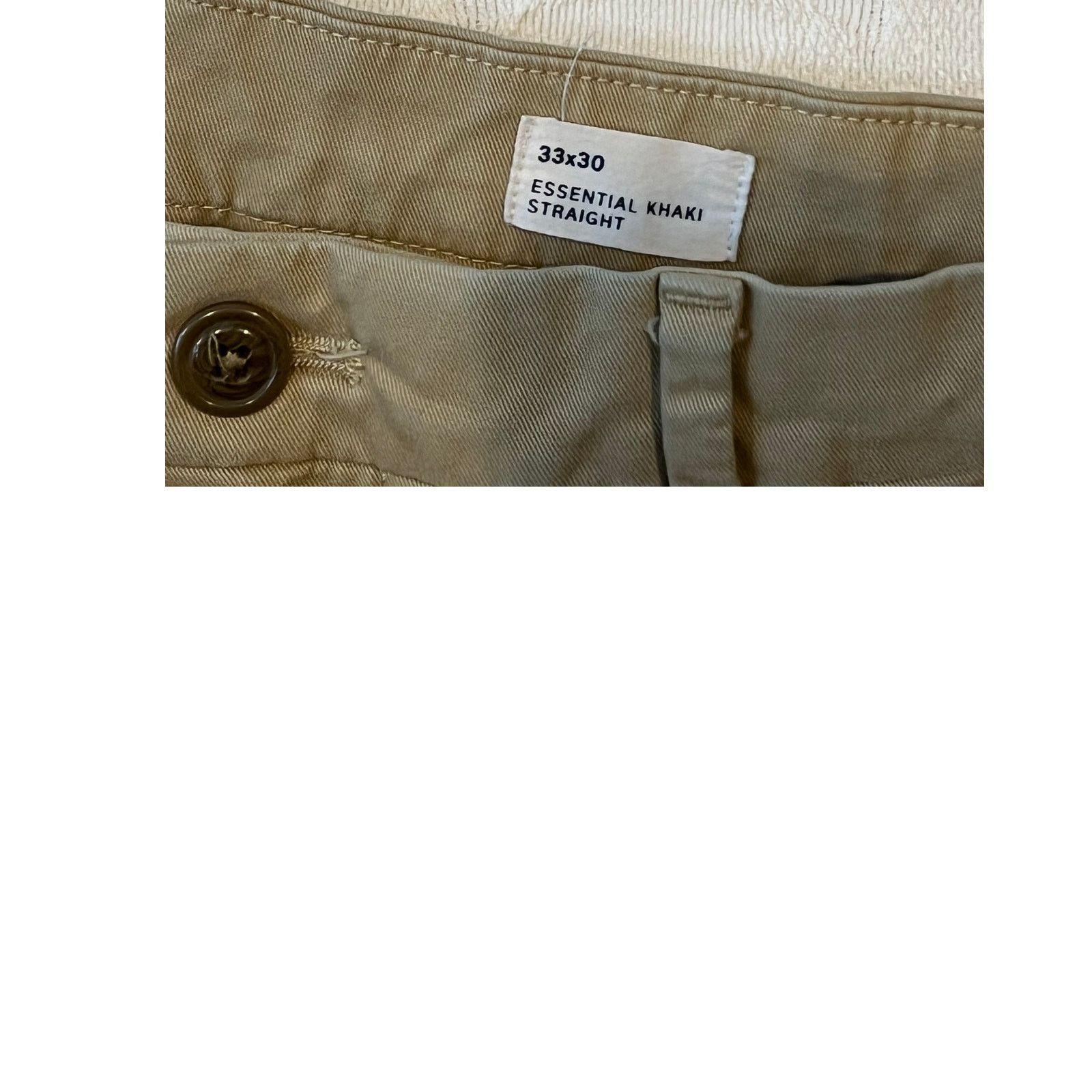 Gap Gap Essential Straight Kahki Chinos Mens 33x30 Size US 33 - 4 Thumbnail