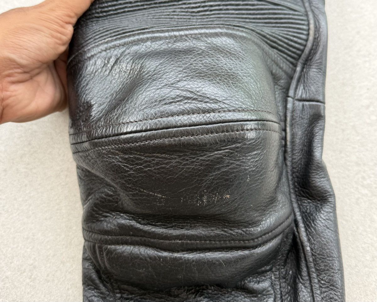 Vintage B’s Leather Motorcycle Pants Padded Biker Archive Leather Size US 30 / EU 46 - 12 Thumbnail