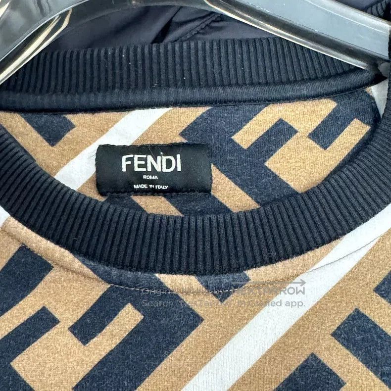 Fendi Fendi Monogram Print Sweatshirt Size US L / EU 52-54 / 3 - 2 Thumbnail