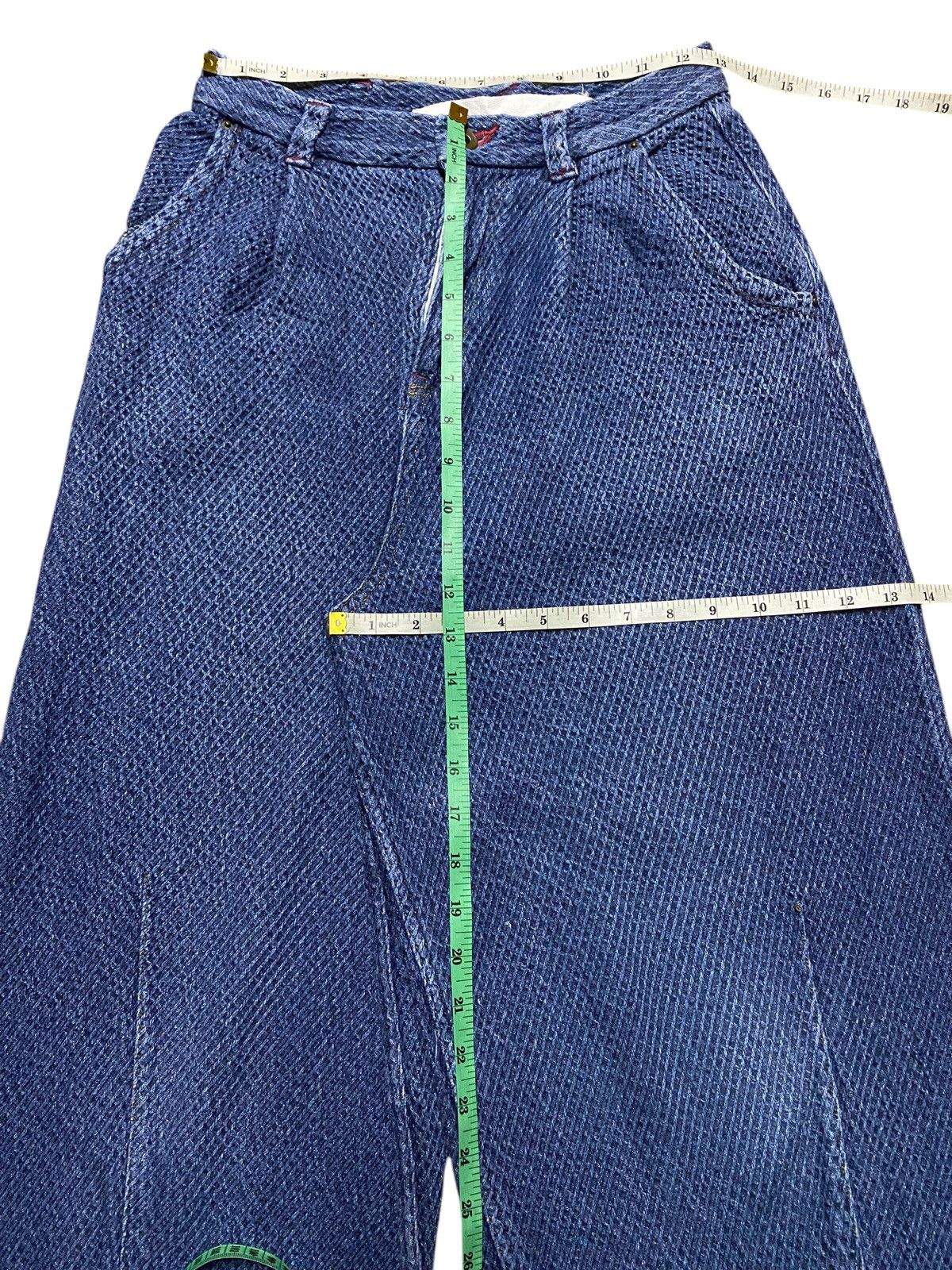 Japanese Brand Blue vintage 90s wide leg denim shorts Size 26" / US 2 / IT 38 - 7 Thumbnail
