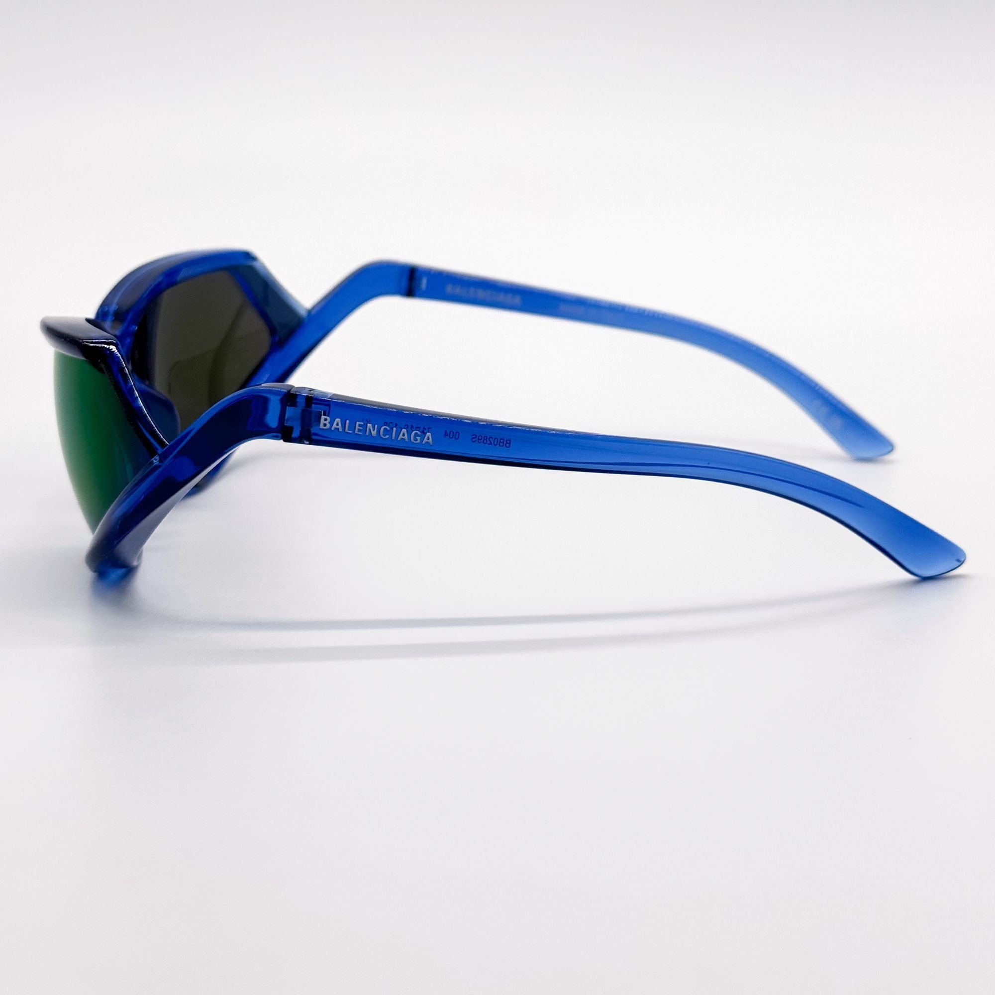Balenciaga NEW BALENCIAGA BB0289S 004 SUNGLASSES BLUE GEOMETRIC EYEWEAR Size ONE SIZE - 6 Thumbnail