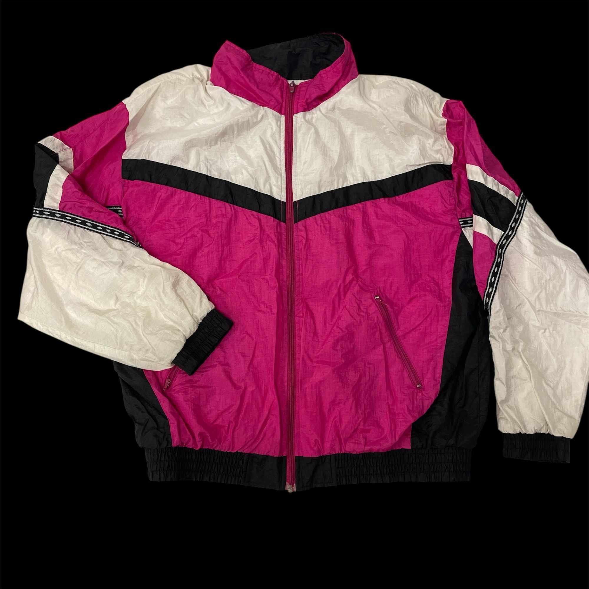 Other Vtg Sunterra HOT PINK COLOR BLOCK Streetwear Windbreaker Size XL / US 12-14 / IT 48-50 - 3 Thumbnail