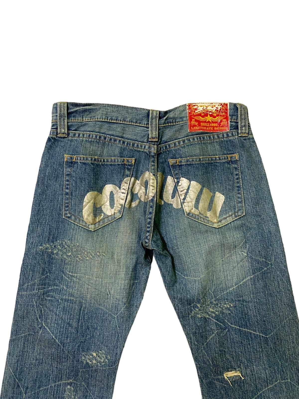 Japanese Brand × Vintage Vintage COCOLULU Big Logo Distressed Acid Wash Denim Size US 32 / EU 48 - 9 Thumbnail