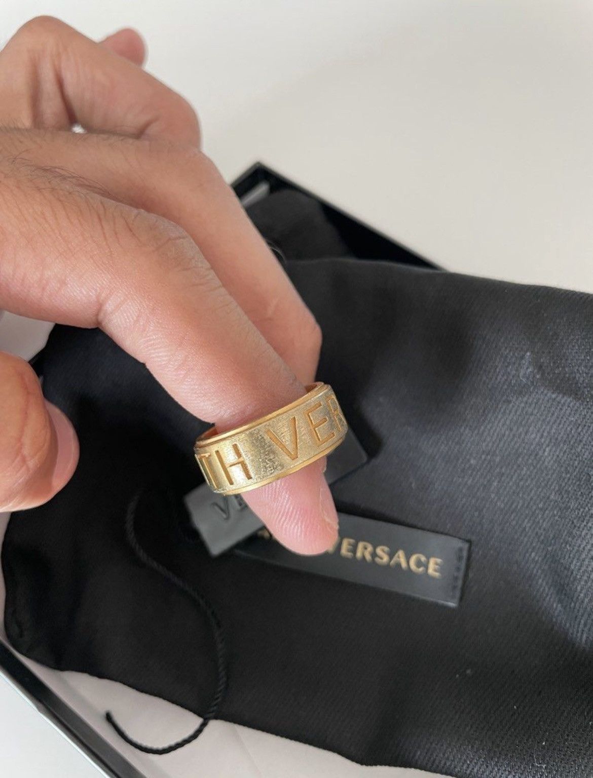 Kith × Streetwear × Versace Kith x versace medusa ring | Grailed