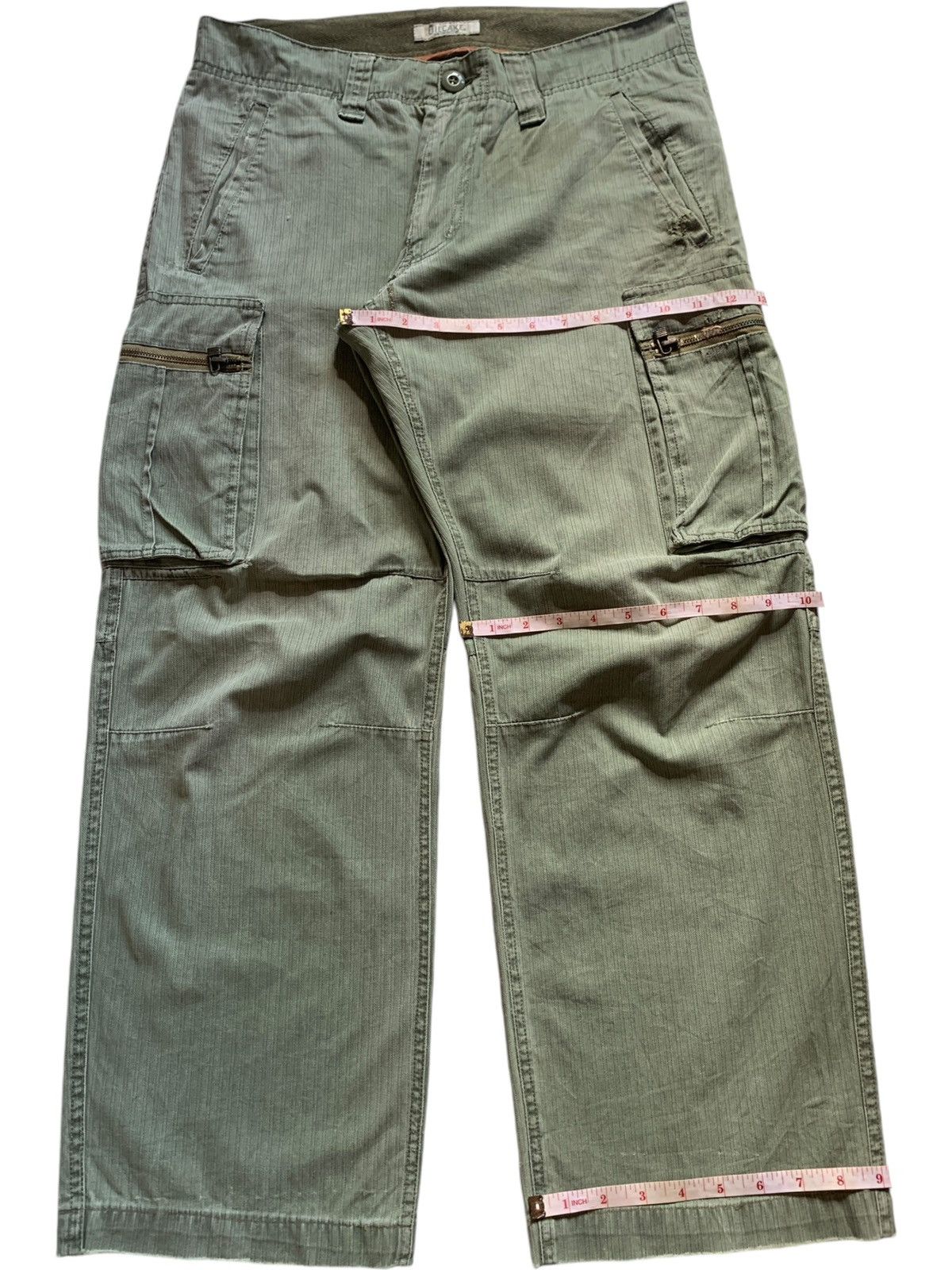 Japanese Brand Vintage Japanese Brand Baggy Style Cargo Denim Pants Size US 33 - 12 Thumbnail