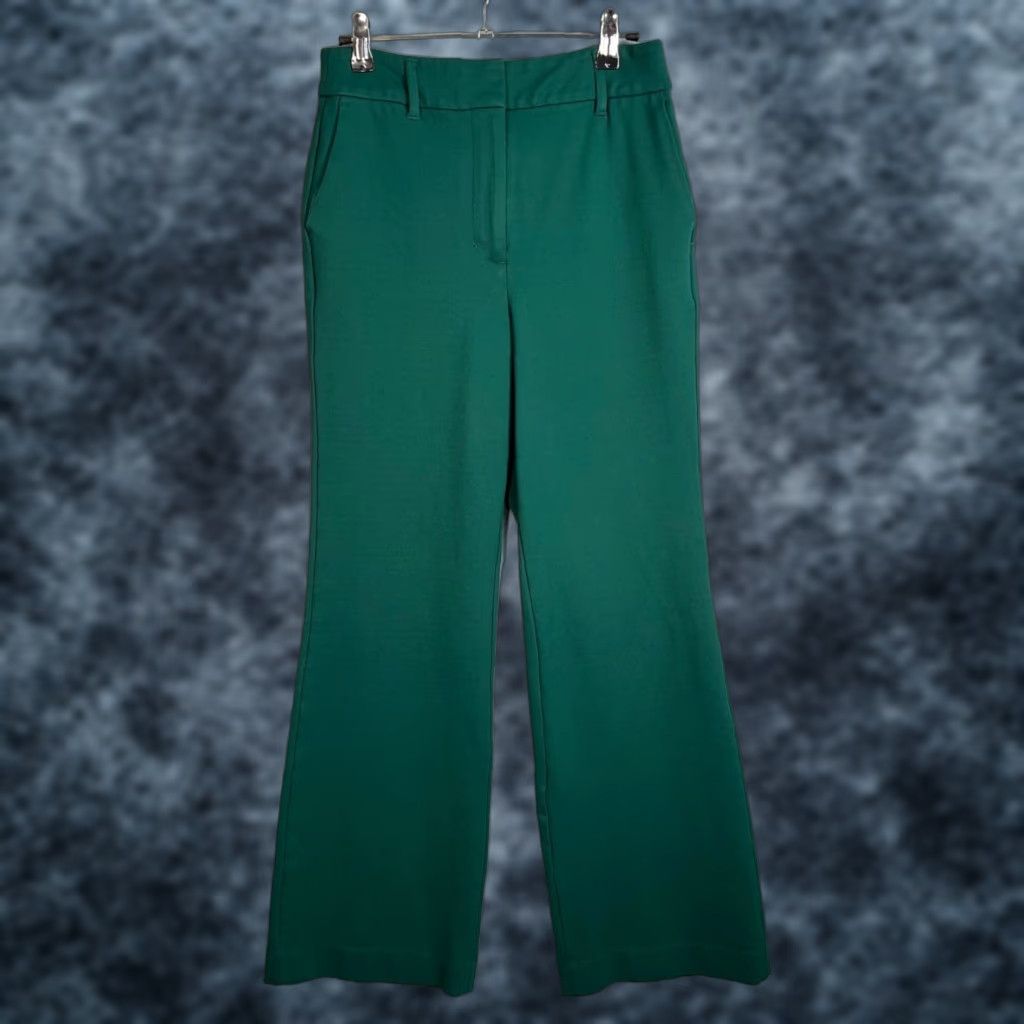 Boden Boden Womens Size 4R Green Dress Pants Trousers Wide Flare Leg Size 27" / US 4 / IT 40 - 1 Thumbnail