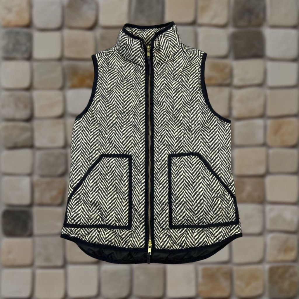 J.Crew J.Crew Vest Womens XS Black Full Zip Casual Size XS / US 0-2 / IT 36-38 - 1 Thumbnail