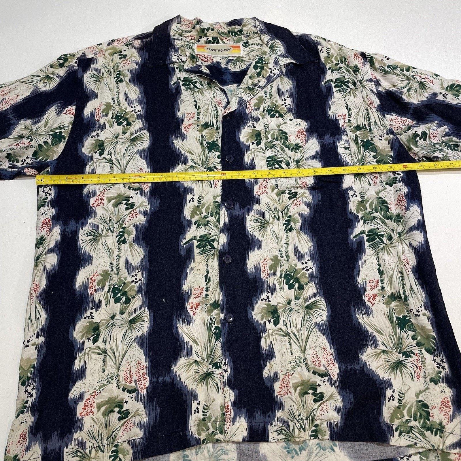 Cool Shirtz VTG 90s Sunset Highway Men’s Rayon Hawaiian Camp Shirt XL Size US XL / EU 56 / 4 - 5 Thumbnail