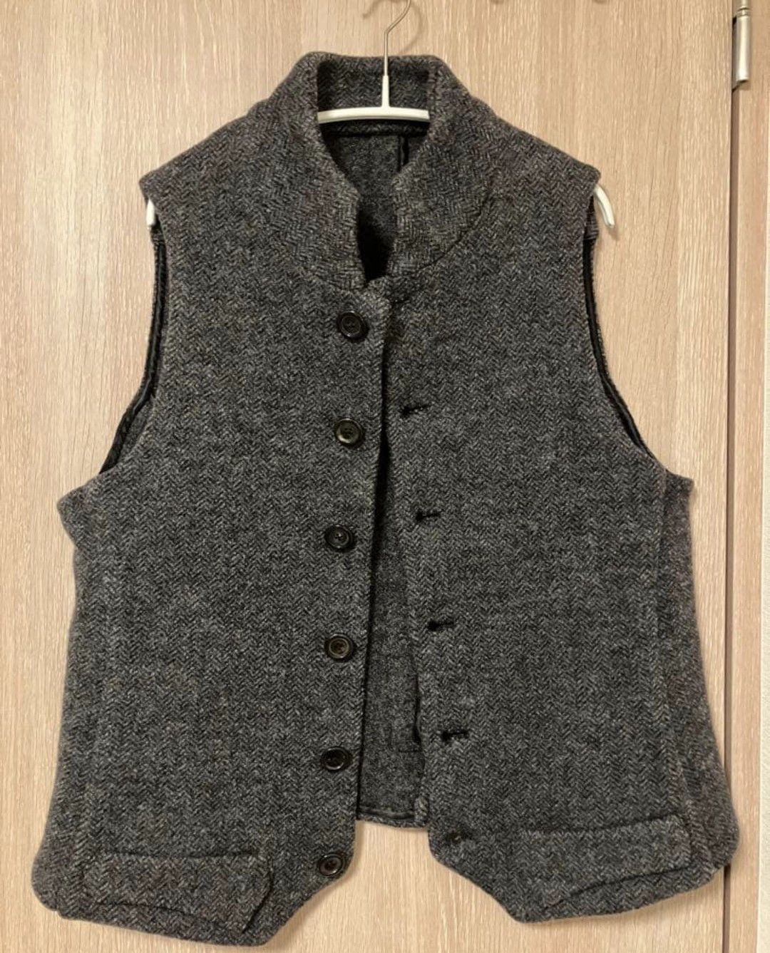 Geoffrey B. Small RSJ19special Hand made wool herringbone knit gilet Size US M / EU 48-50 / 2 - 3 Thumbnail