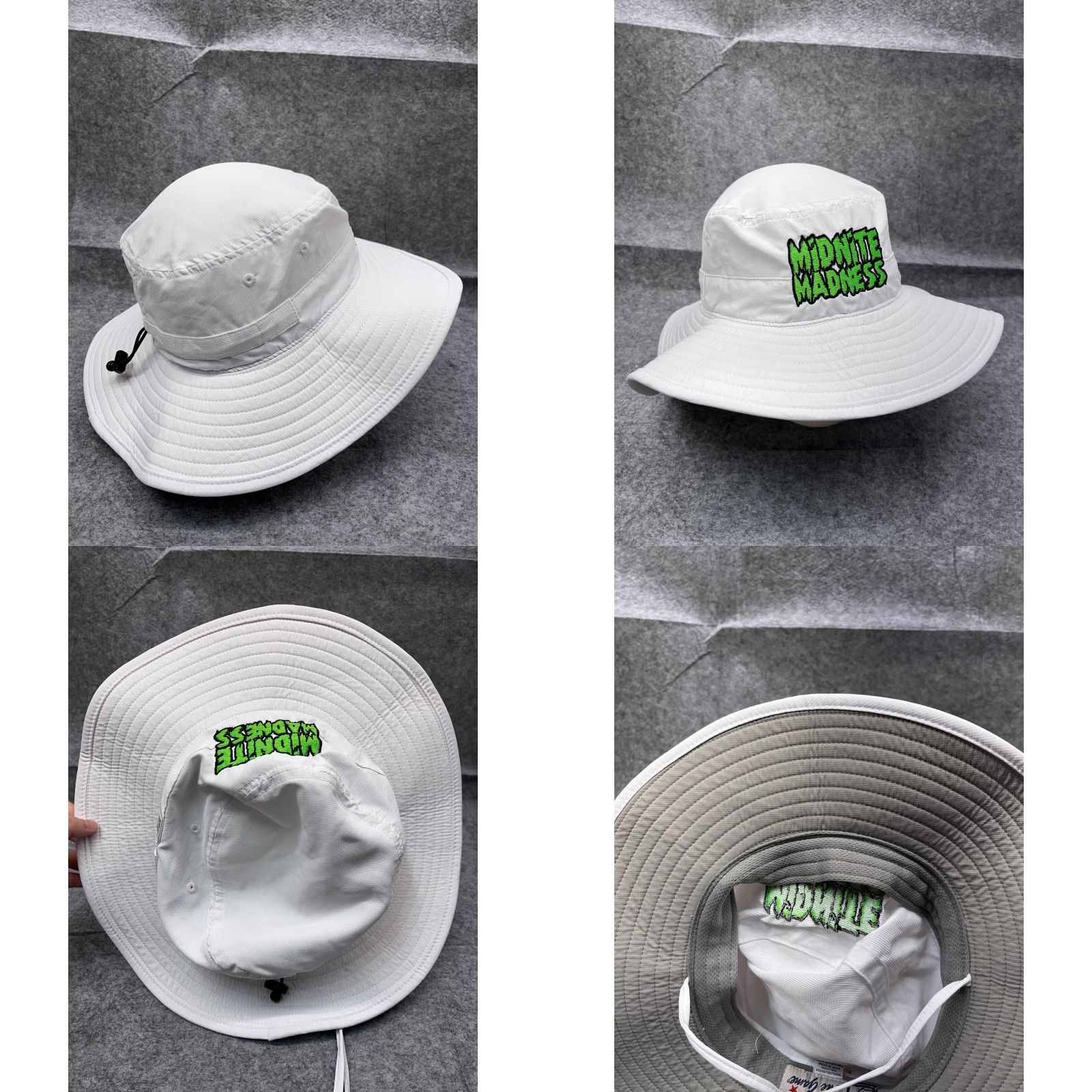Vintage The Game Sun Bucket Hat Adult One Size White Poly Streetwear Size ONE SIZE - 8 Thumbnail