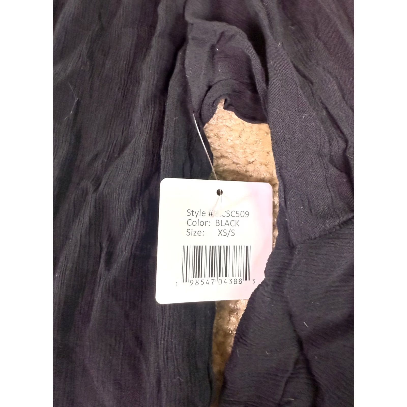 Vintage Anne Cole Black Sheer Plunge Neck Tunic Top Cover Up XS Womens Size XS / US 0-2 / IT 36-38 - 2 Thumbnail