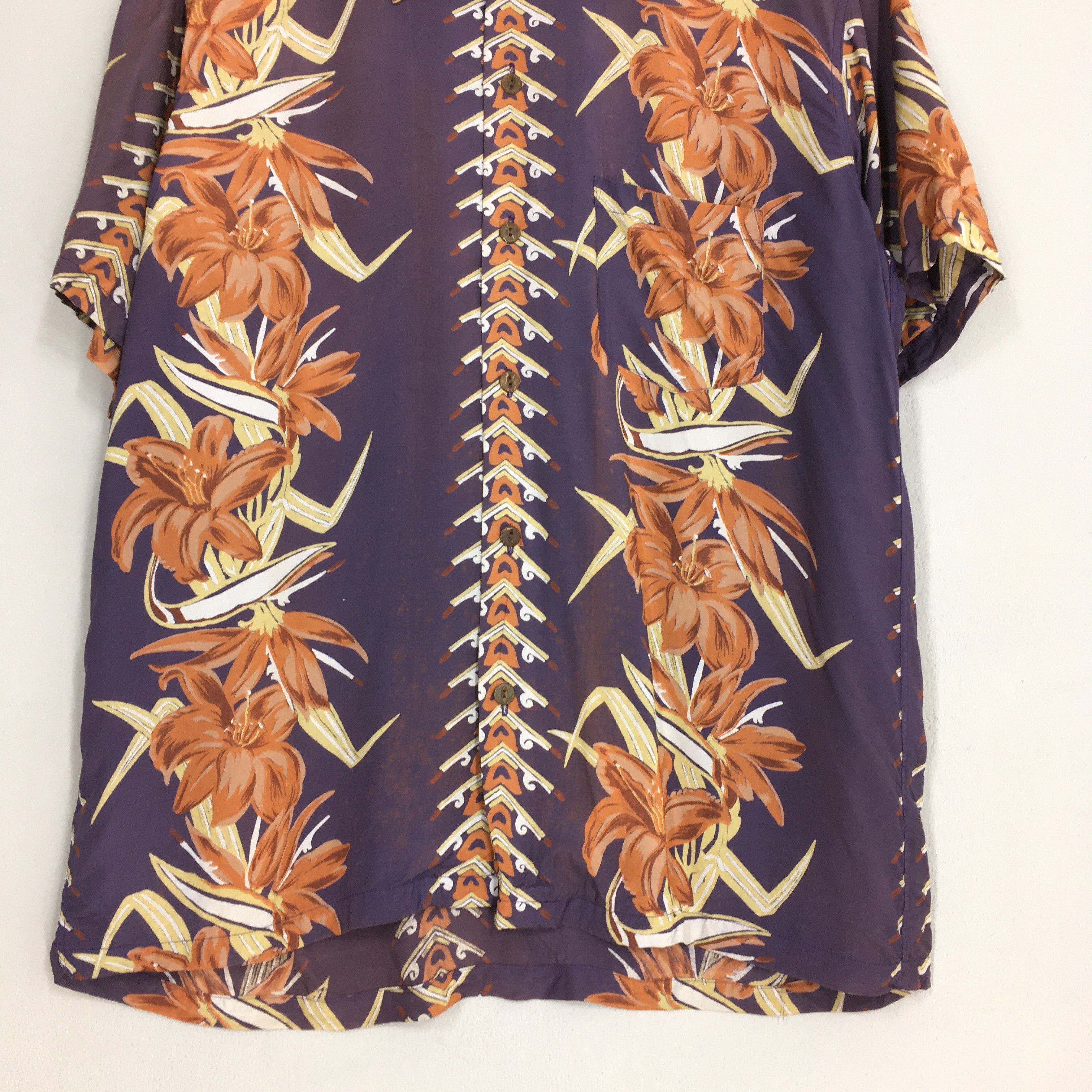 Vintage Vintage 90s Carribean Tropical Hawaiian Aloha Shirt Large Size US L / EU 52-54 / 3 - 3 Thumbnail