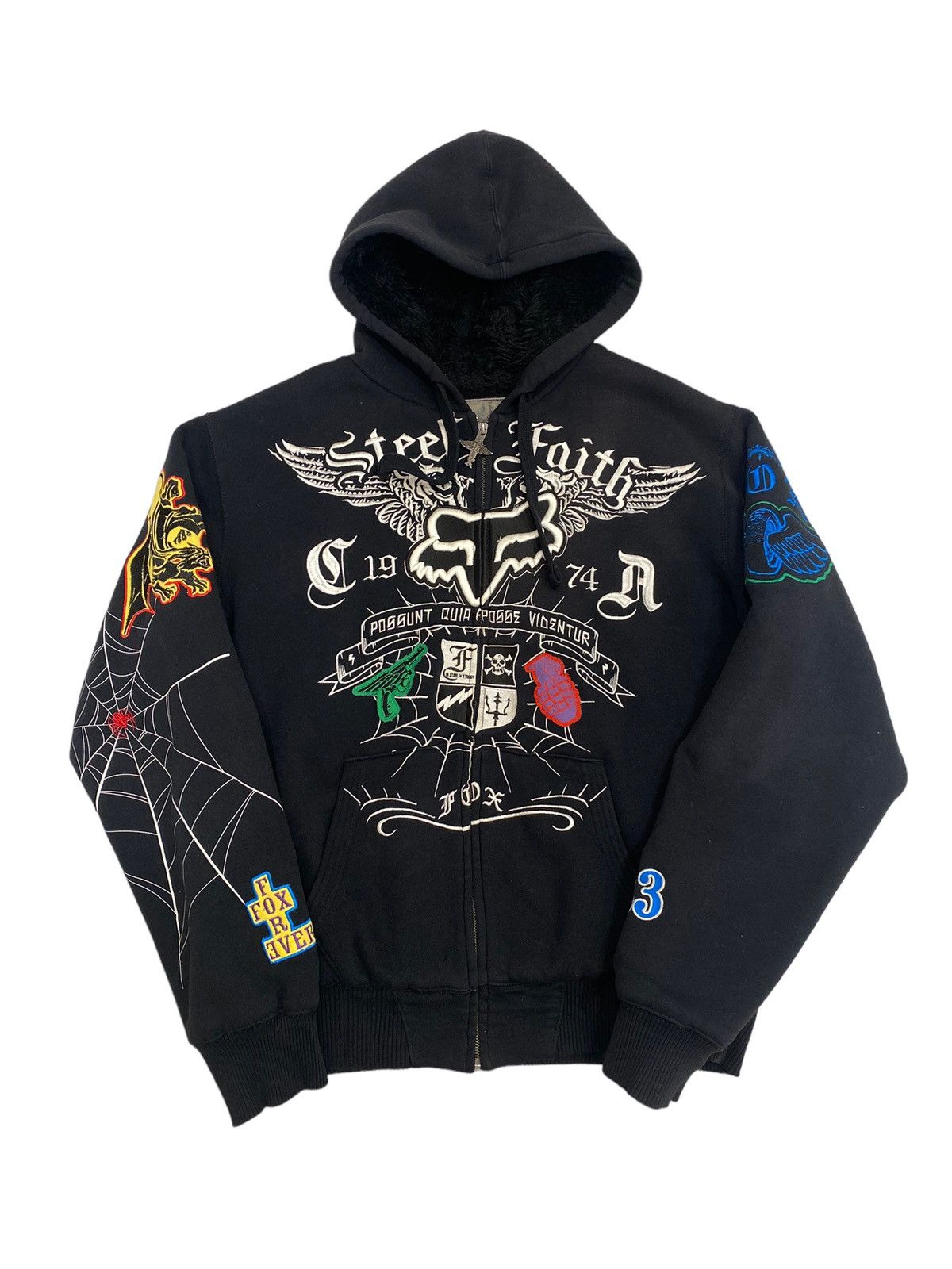 Fox × Fox Racing × Vintage Y2K Fox Racing Steel Faith