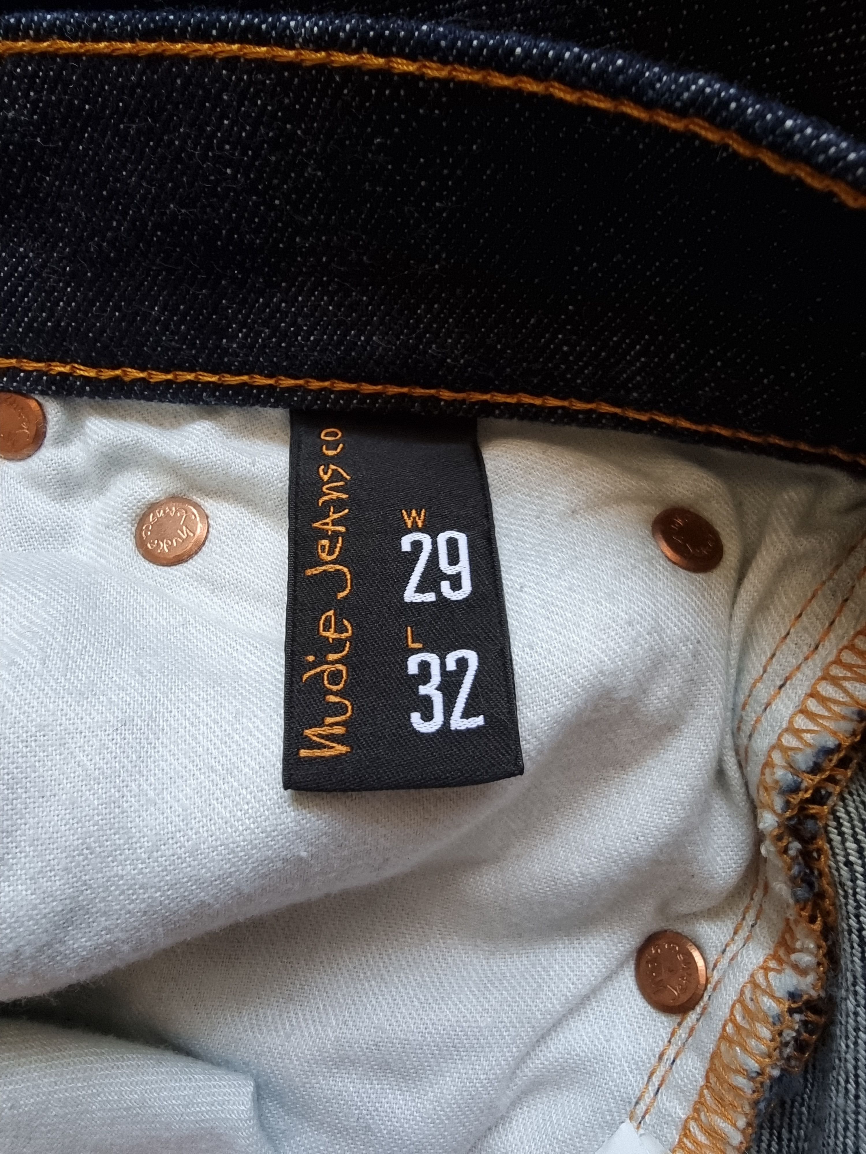 Nudie Jeans Nudie Selvedge Indigo Blue Denim Jeans Size US 29 - 7 Thumbnail
