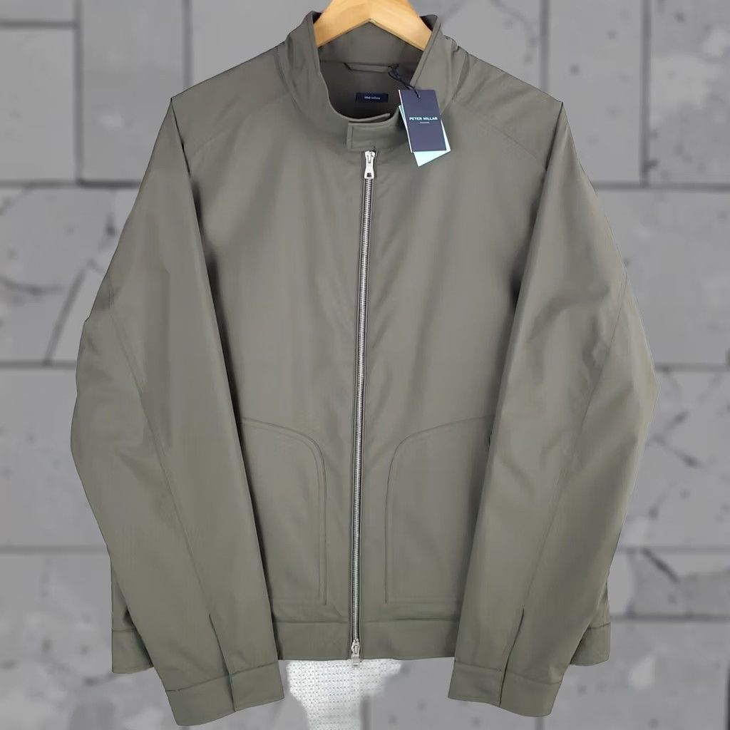 Peter Millar Peter Millar Bomber Jacket Excursionist Flex Mens Flight Navy Green M Regular Zip Wind-Resistant Water-Resistant All Seasons NWT 498 Size US M / EU 48-50 / 2 - 1 Thumbnail