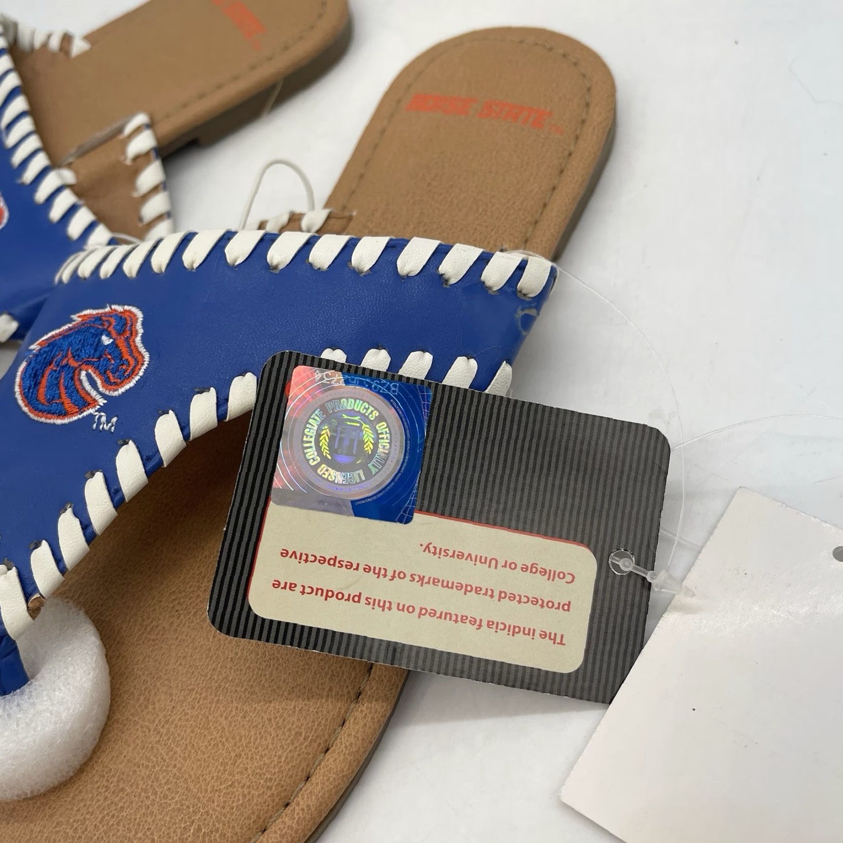 Vintage Boise State Broncos Flip Flops Womens 7 US / UK 5.5 Thong Sandal Summer Sports Sandal Size US 7 / IT 37 - 5 Thumbnail