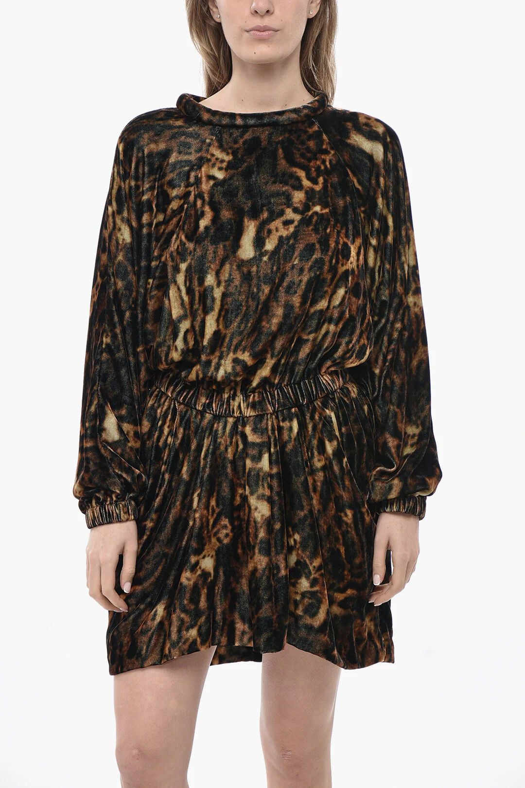 Isabel Marant og1mm0326 Chenille Dress in Brown Size XS / US 0-2 / IT 36-38 - 4 Thumbnail