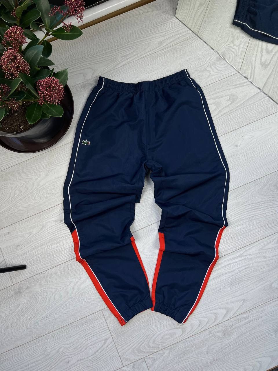Lacoste Vintage Lacoste Track Pants Sweatpants Navy Blue Size US 33 - 2 Thumbnail