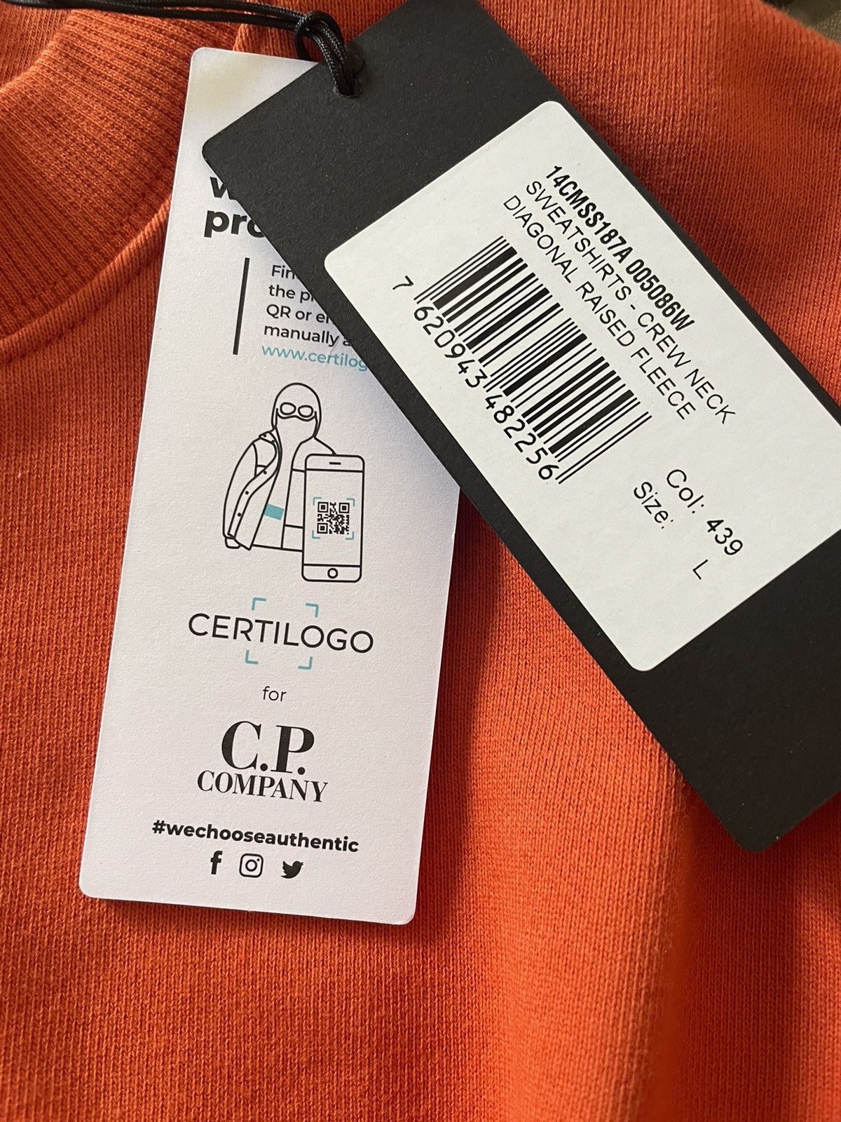 C.P. Company Cp Company orange sweater Size US L / EU 52-54 / 3 - 6 Thumbnail