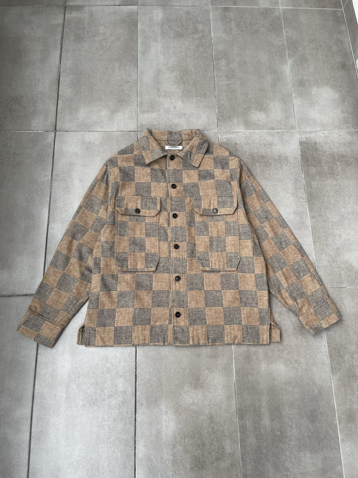 Henrik Vibskov !DS! AW23 Henrik Vibskov Checkered Field Flannel Shirt Size US M / EU 48-50 / 2 - 10 Thumbnail