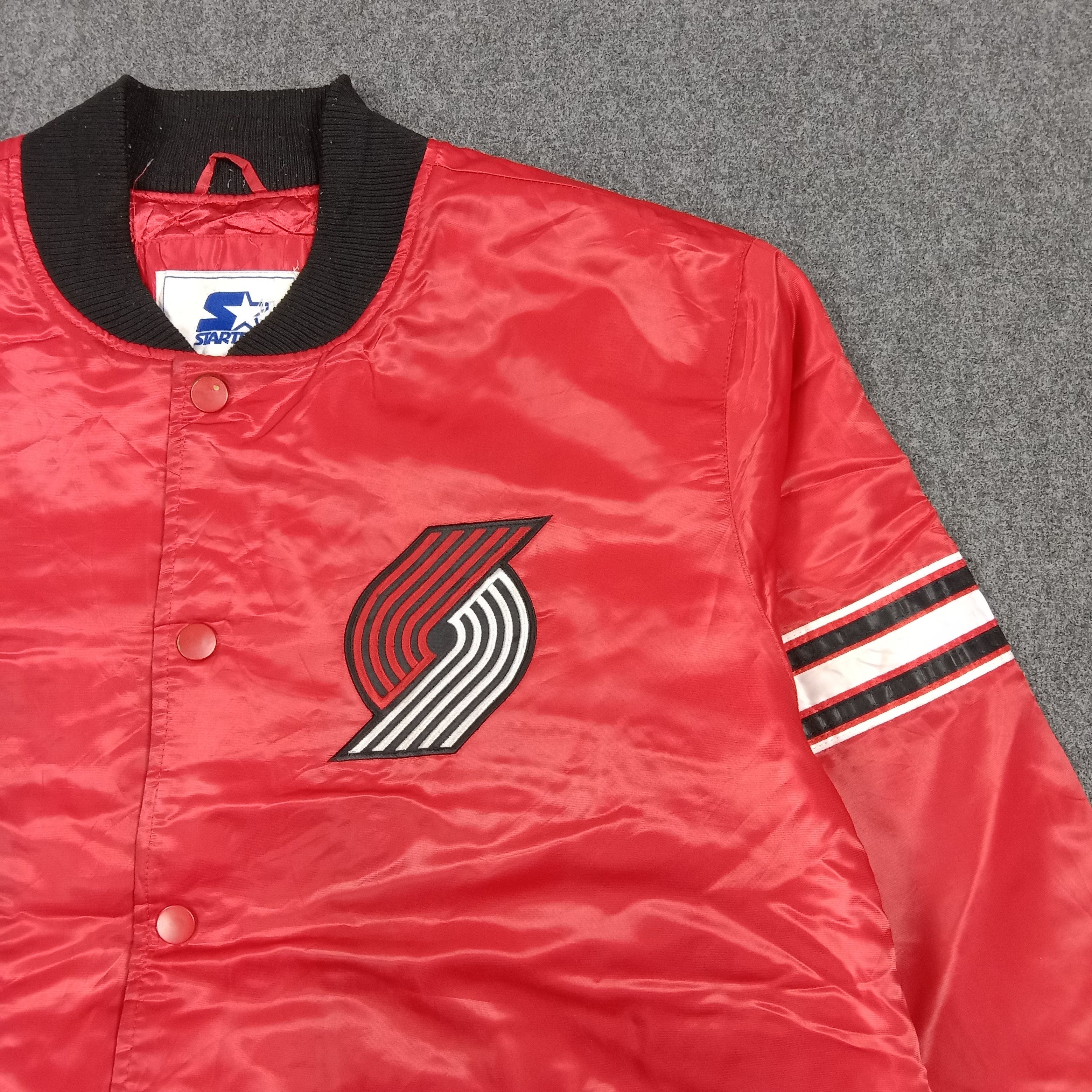 Starter Vintage 90s Starter Rip City Bomber NBA Basketball C281N14 Size US XXL / EU 58 / 5 - 4 Thumbnail