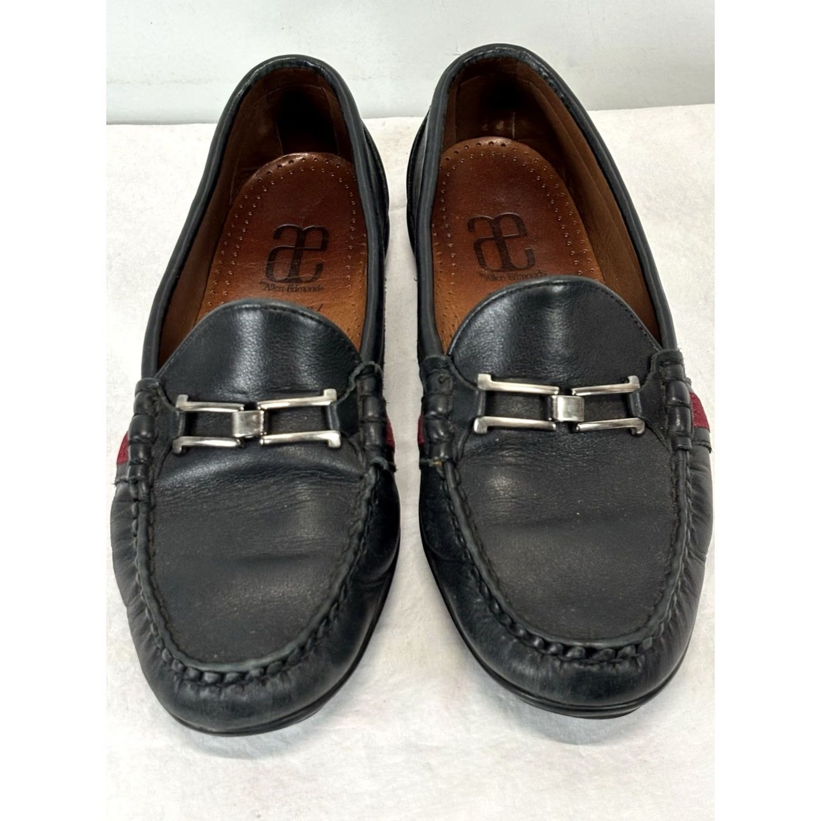 Allen Edmonds ALLEN EDMONDS Highway 1 Casual Horsebit Driving Loafers Black Leather 7.5 EE Men Shoes Size US 8 / EU 41 - 3 Thumbnail