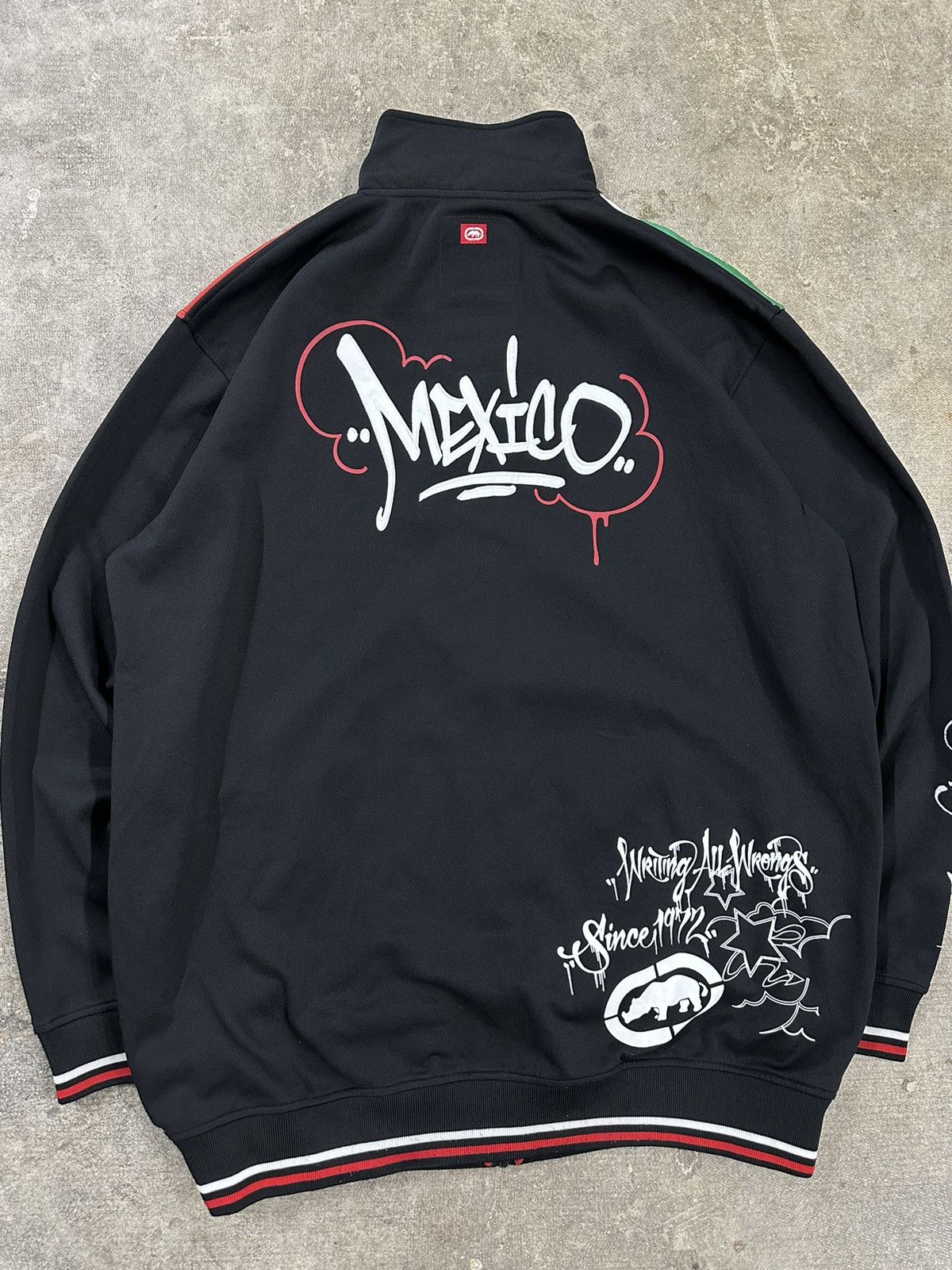 Ecko Unltd. Crazy Y2K 00s Ecko Day Of The Dead Mexico Track Jacket Size US XL / EU 56 / 4 - 4 Thumbnail