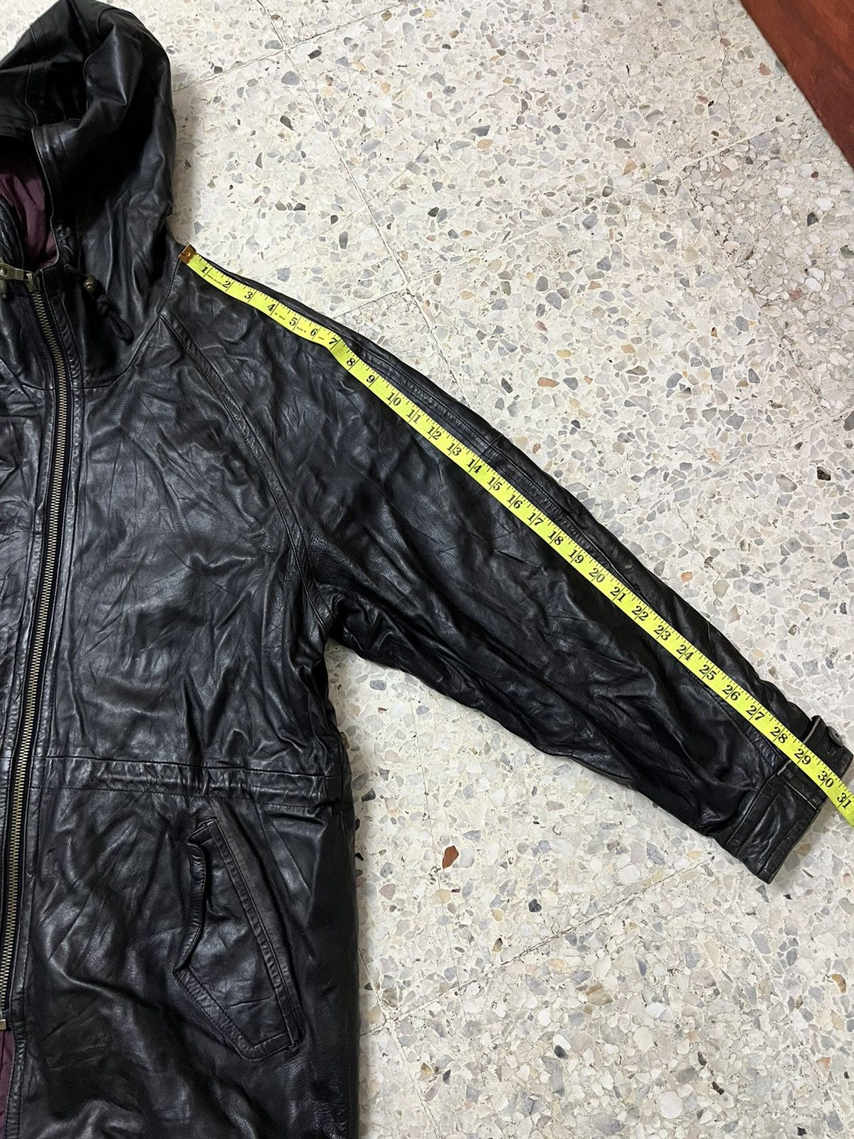 Alexander Julian Vintage 90s Alexander Julian Leather, Riri Swiss Zipper Size US L / EU 52-54 / 3 - 16 Thumbnail