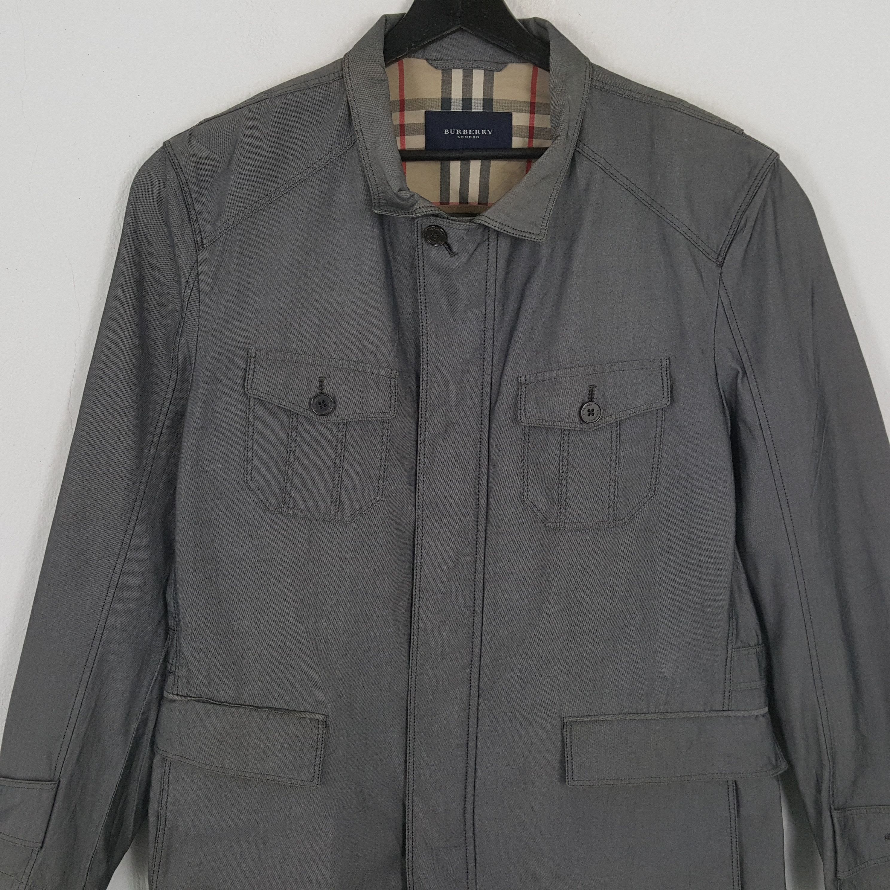 Burberry × Vintage BURBERRY LONDON Fashion Style Custom Art Jacket Size US M / EU 48-50 / 2 - 4 Thumbnail