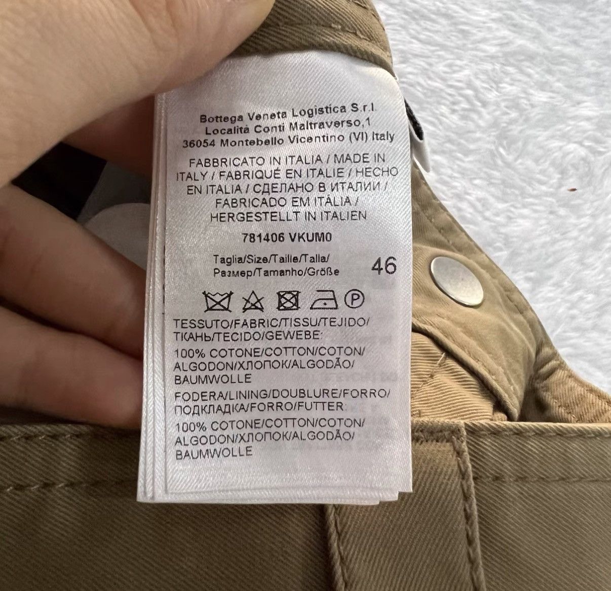 Bottega Veneta Bottega Veneta Khaki Cargo Pants J41 Size US 30 / EU 46 - 4 Thumbnail