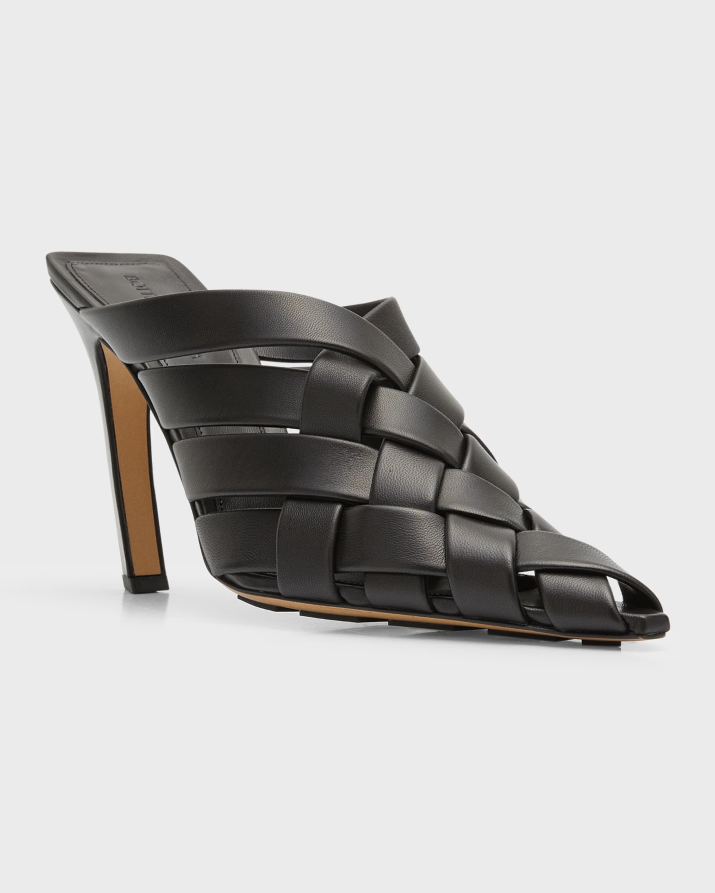 Bottega Veneta o1y0725 Leather Mules in Black Size US 8 / IT 38 - 2 Thumbnail