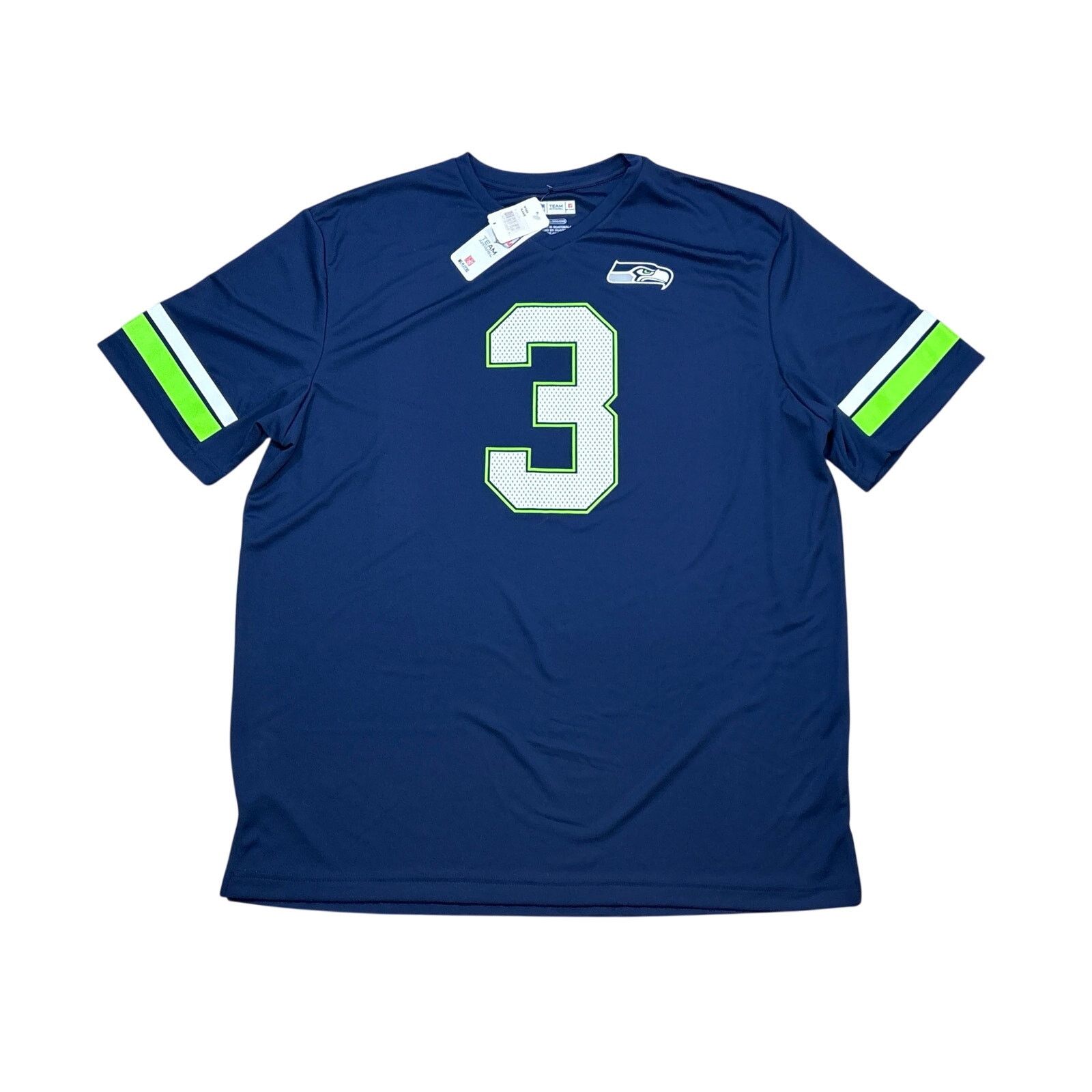 NFL NWT Seattle Seahawks Jersey NFL team Apparel 3 Wilson Size US XXL / EU 58 / 5 - 1 Thumbnail