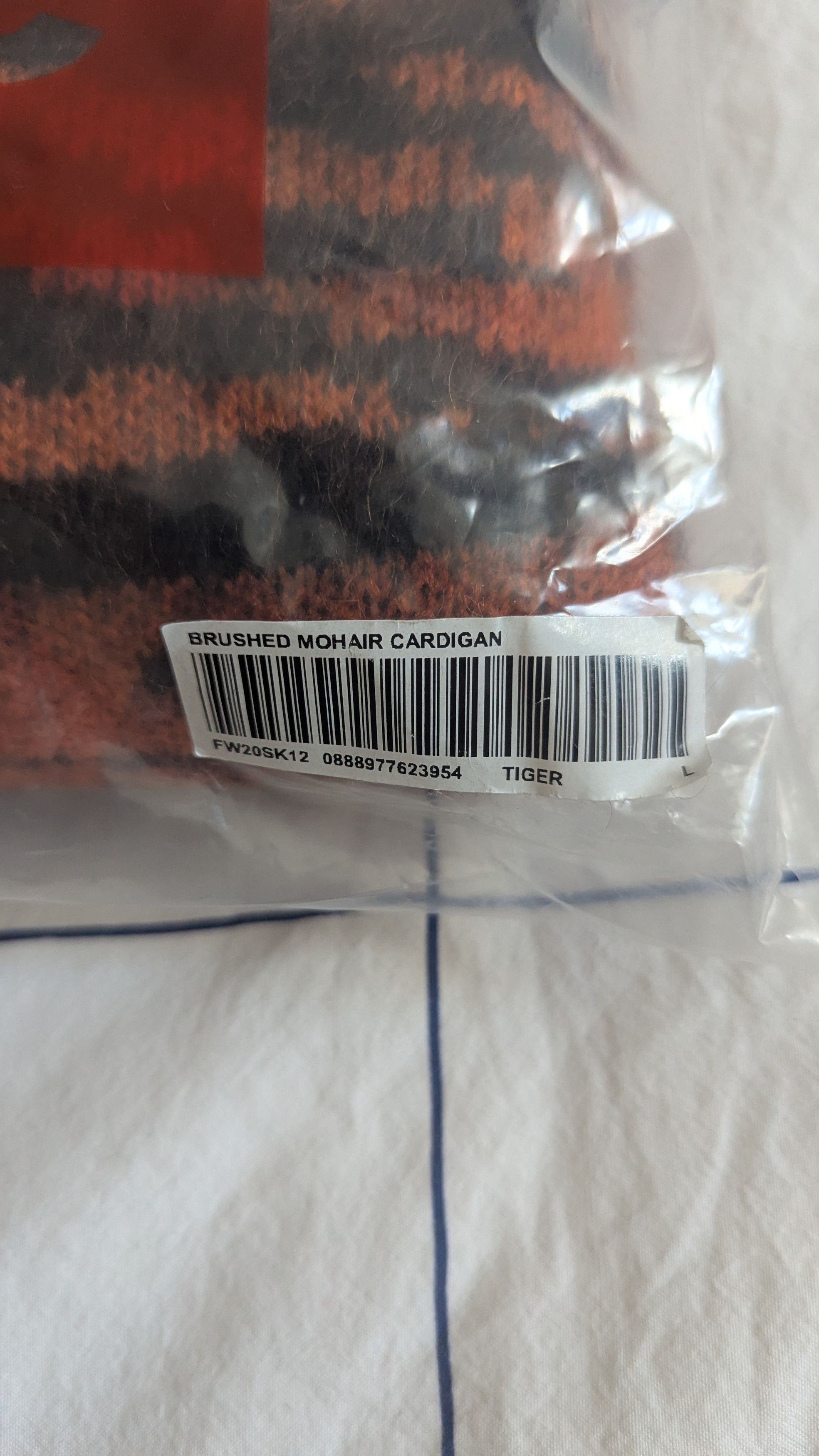 Supreme Supreme Brushed Mohair Cardigan Tiger Stripe FW20 Size US L / EU 52-54 / 3 - 9 Thumbnail