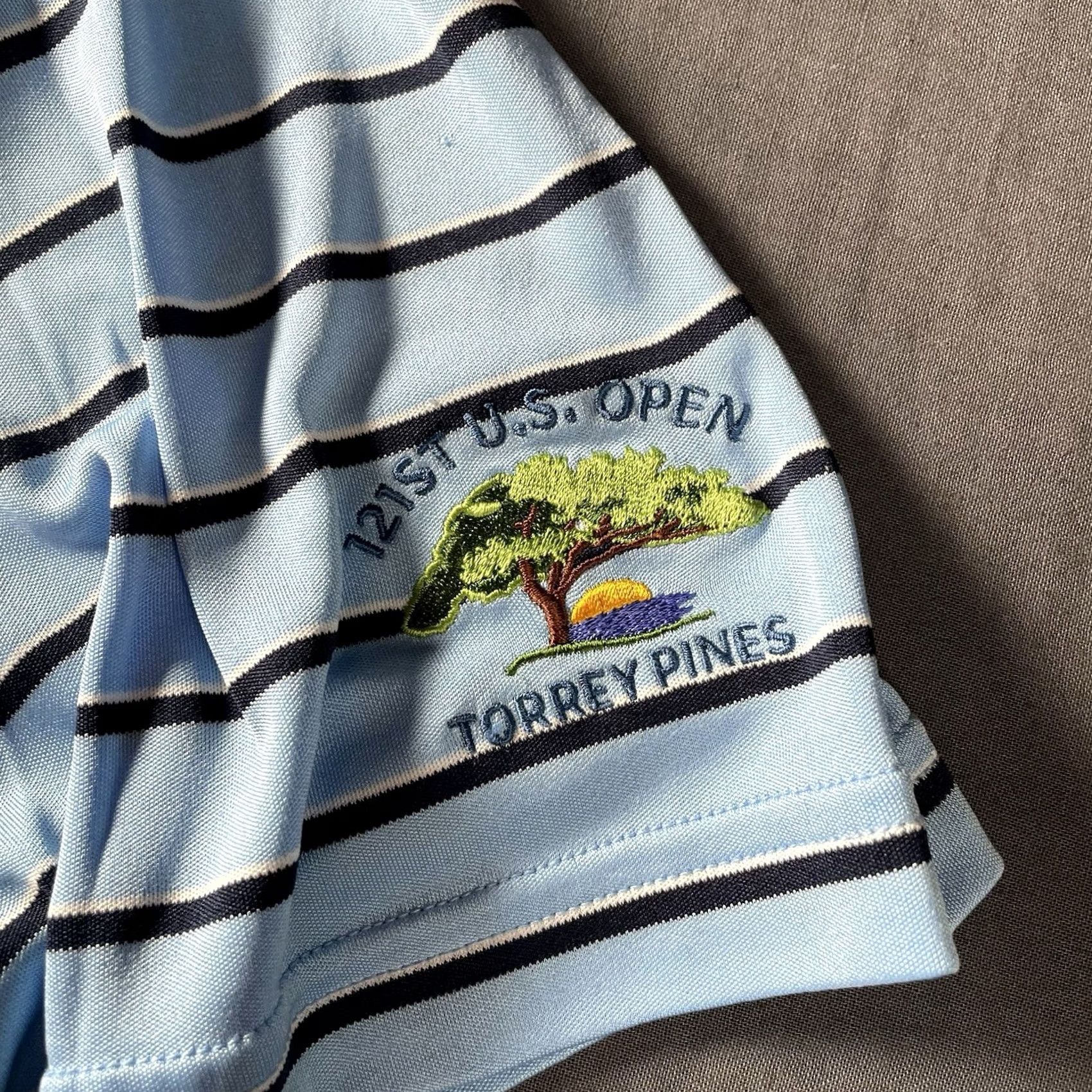 Polo Ralph Lauren Ralph Lauren Polo Golf Jacket Polo Mens L Blue Torrey Pines 121st US Open Embroidered Golf Polo Ralph Lauren Polo Golf Jacket Size US L / EU 52-54 / 3 - 6 Thumbnail