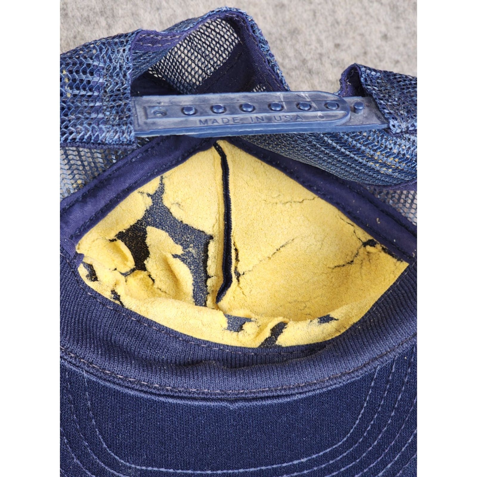 JW Anderson VINTAGE Anderson Motorola Communications Snapback Hat USA Distressed Blue One Size Men Hats USA 90s (if applicable) Size ONE SIZE - 4 Thumbnail