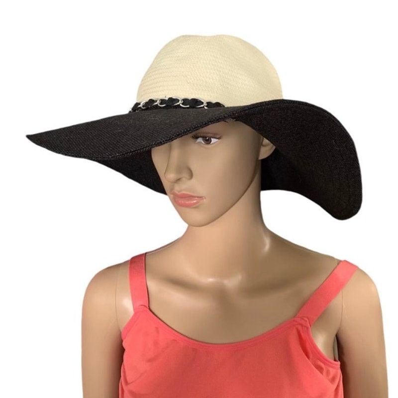 Calvin Klein Calvin Klein Women Wide Floppy Brim Summer Beach Sun Hat Size ONE SIZE - 1 Thumbnail