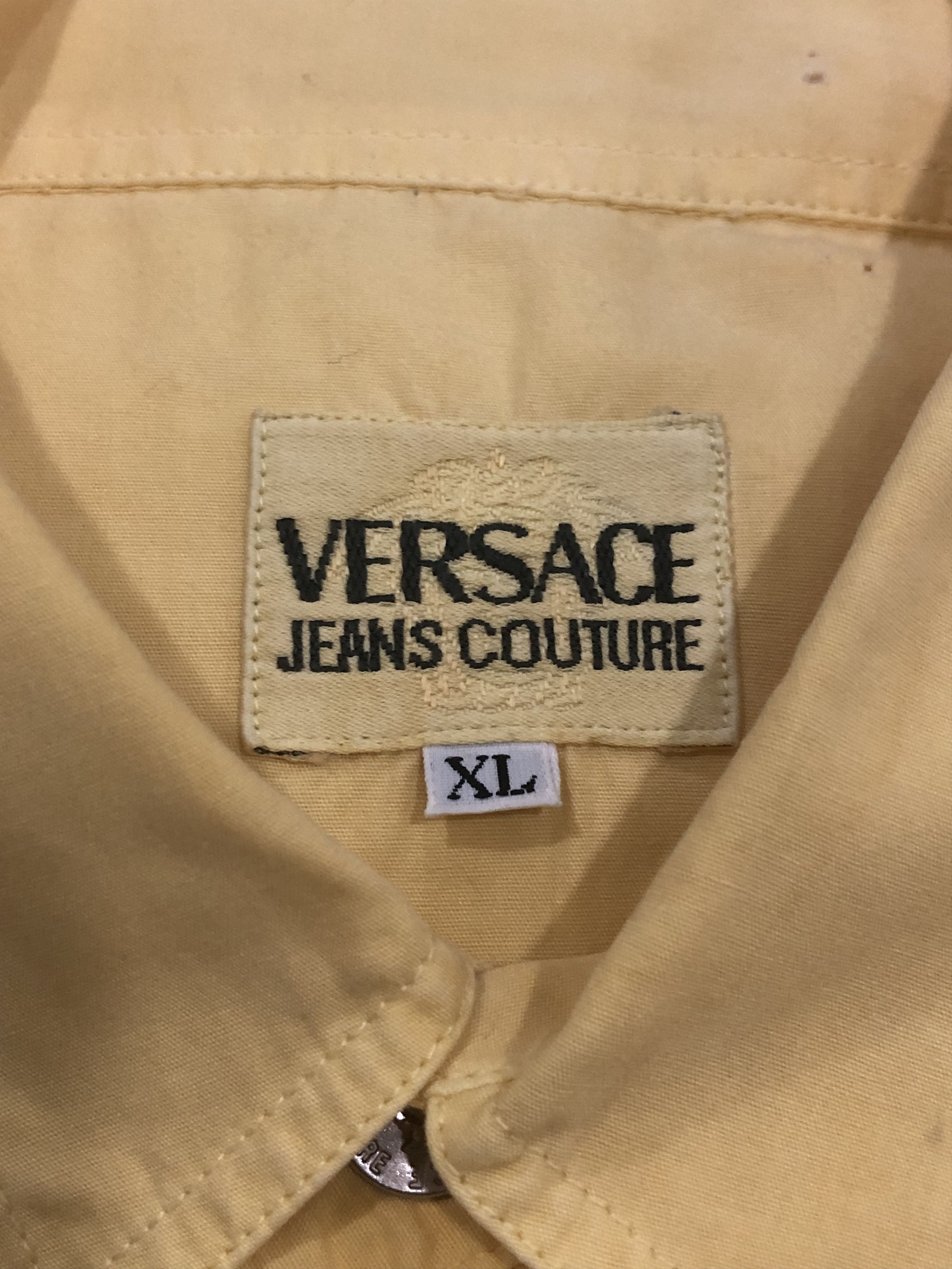 Versace Jeans Couture × Vintage Vintage Versace Jeans Couture Medusa Snap Button Shirt Size US XL / EU 56 / 4 - 3 Thumbnail