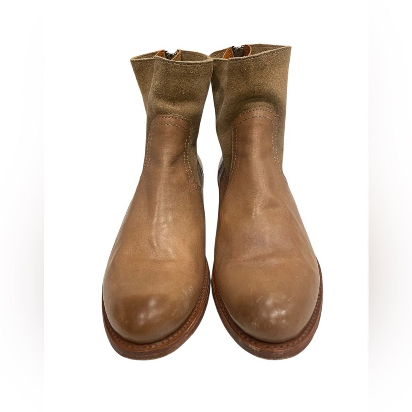 Frye Frye Jamie Zip Bootie Ankle Boot Brown Smooth Size 7.5 B Size US 7.5 / IT 37.5 - 3 Thumbnail