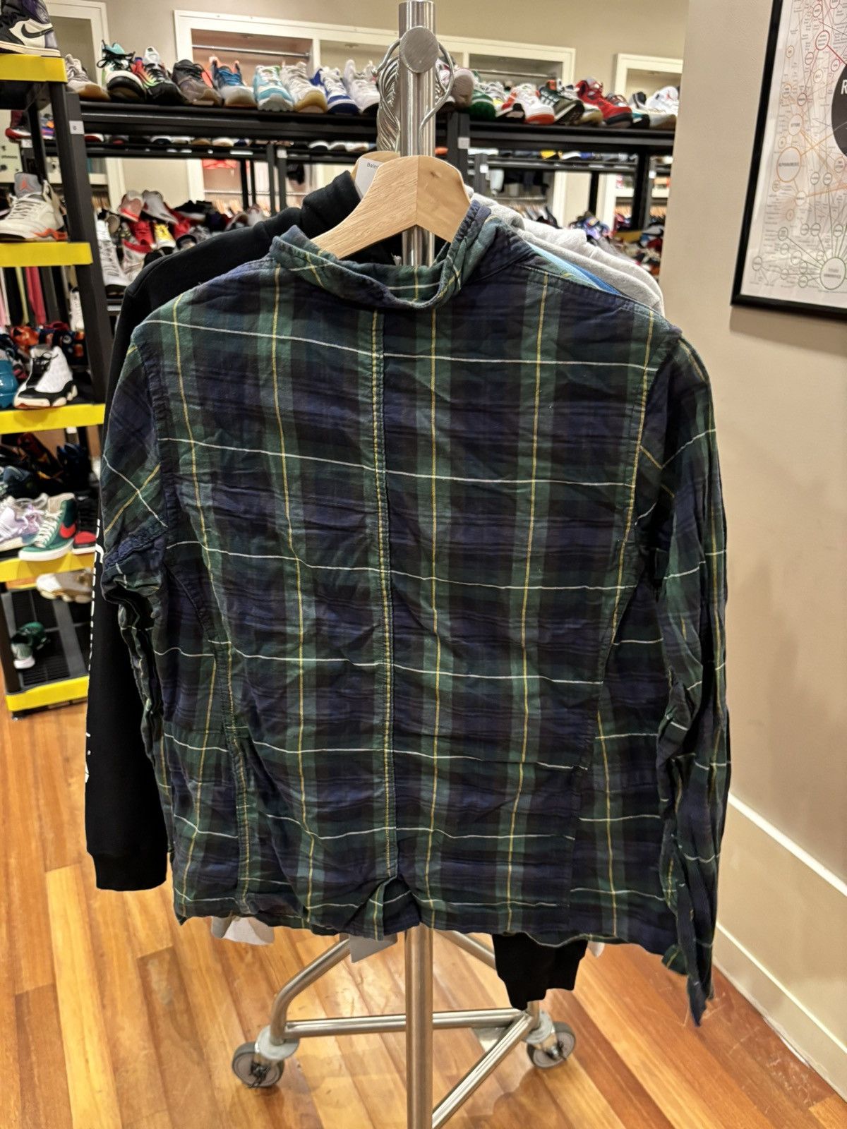 Kapital Kapital Plaid Button Down ‘Navy/Green’ Size US XS / EU 42 / 0 - 2 Thumbnail