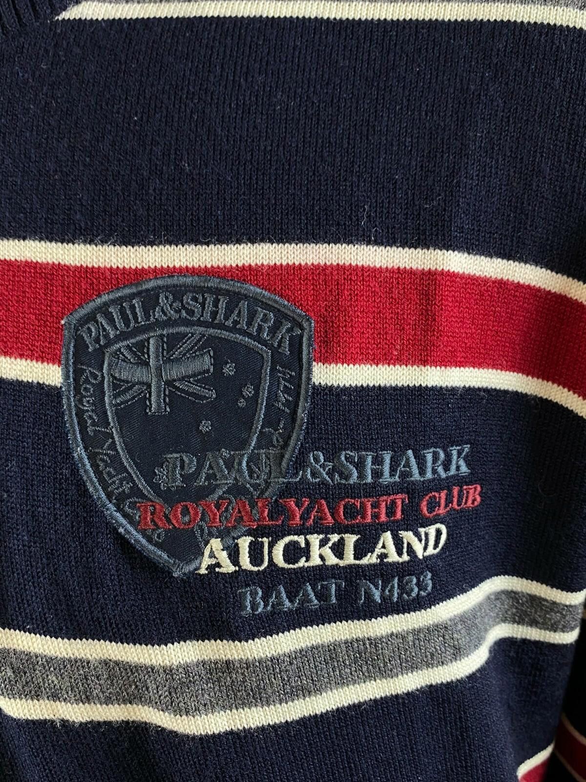 Paul & Shark Paul & Shark Yachting Cool Touch Blue Stripe Jumper Size L Size US L / EU 52-54 / 3 - 4 Thumbnail
