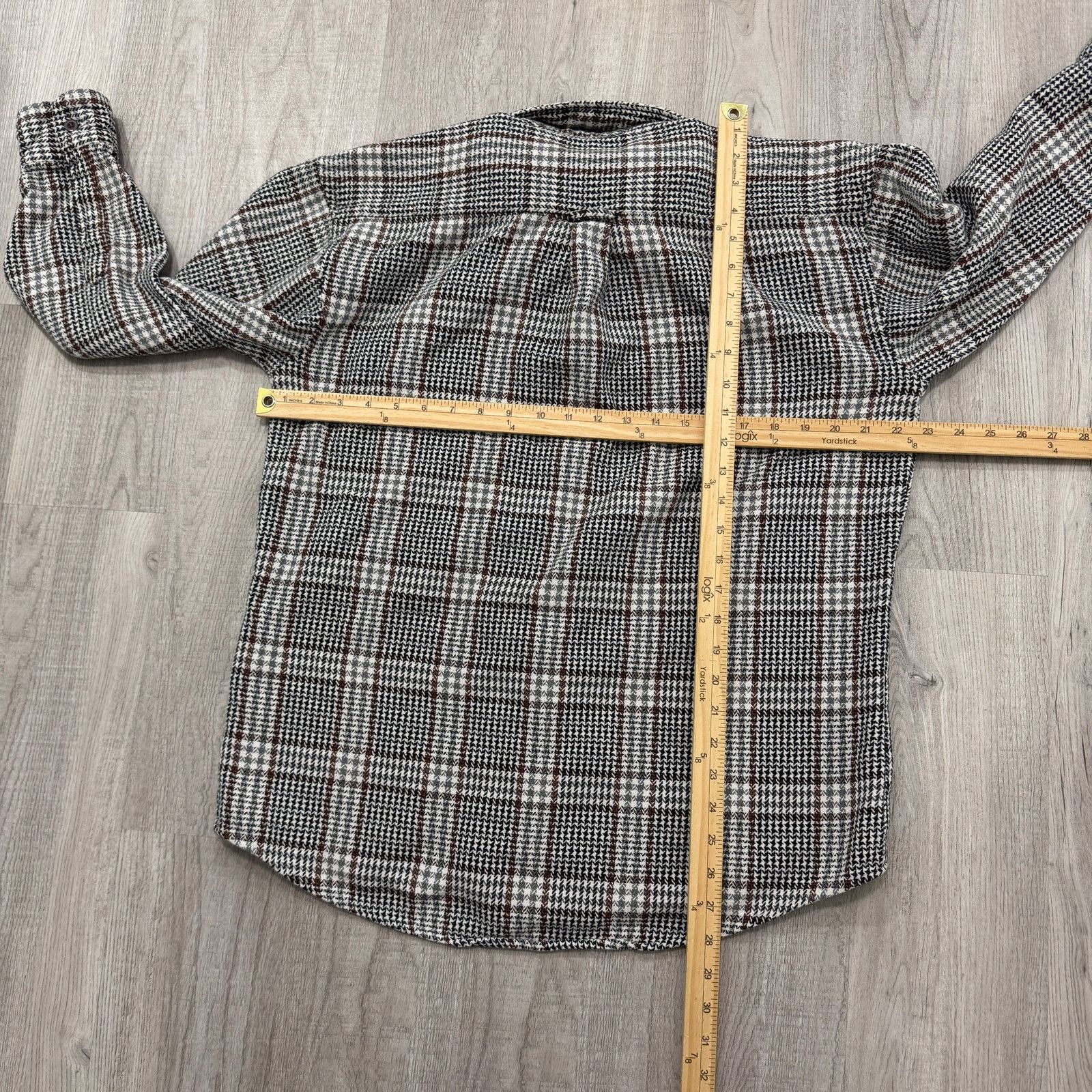 Vintage Vintage Loafers Reed St James Houndstooth Button Shirt Large Size US L / EU 52-54 / 3 - 8 Thumbnail