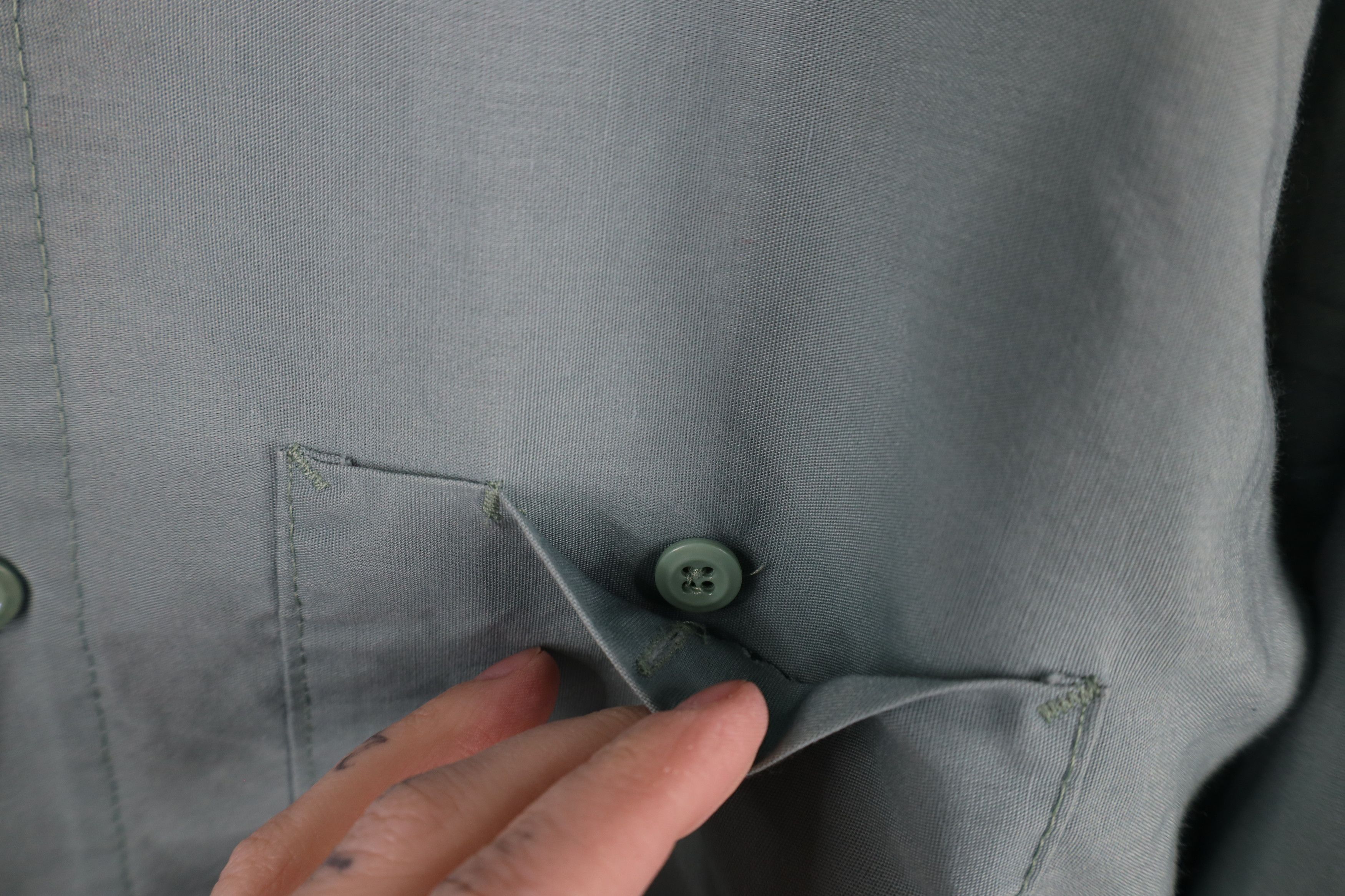 Vintage Vintage 70s Streetwear Workwear Mechanic Button Shirt Mint Size US M / EU 48-50 / 2 - 9 Thumbnail