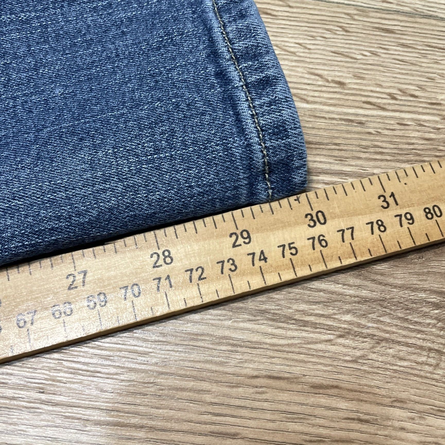 Faded Glory VINTAGE Faded Glory Jeans Women Size 14 Stretch Denim Straight Leg Mid Rise Blue 30in Inseam Size 36" / US 14 / IT 50 - 7 Thumbnail