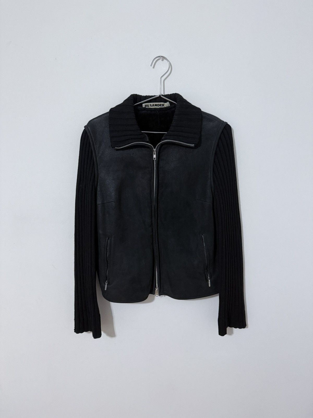Jil Sander Jil Sander Shearling Zip-Up Knit Sweater Size L / US 10 / IT 46 - 1 Thumbnail