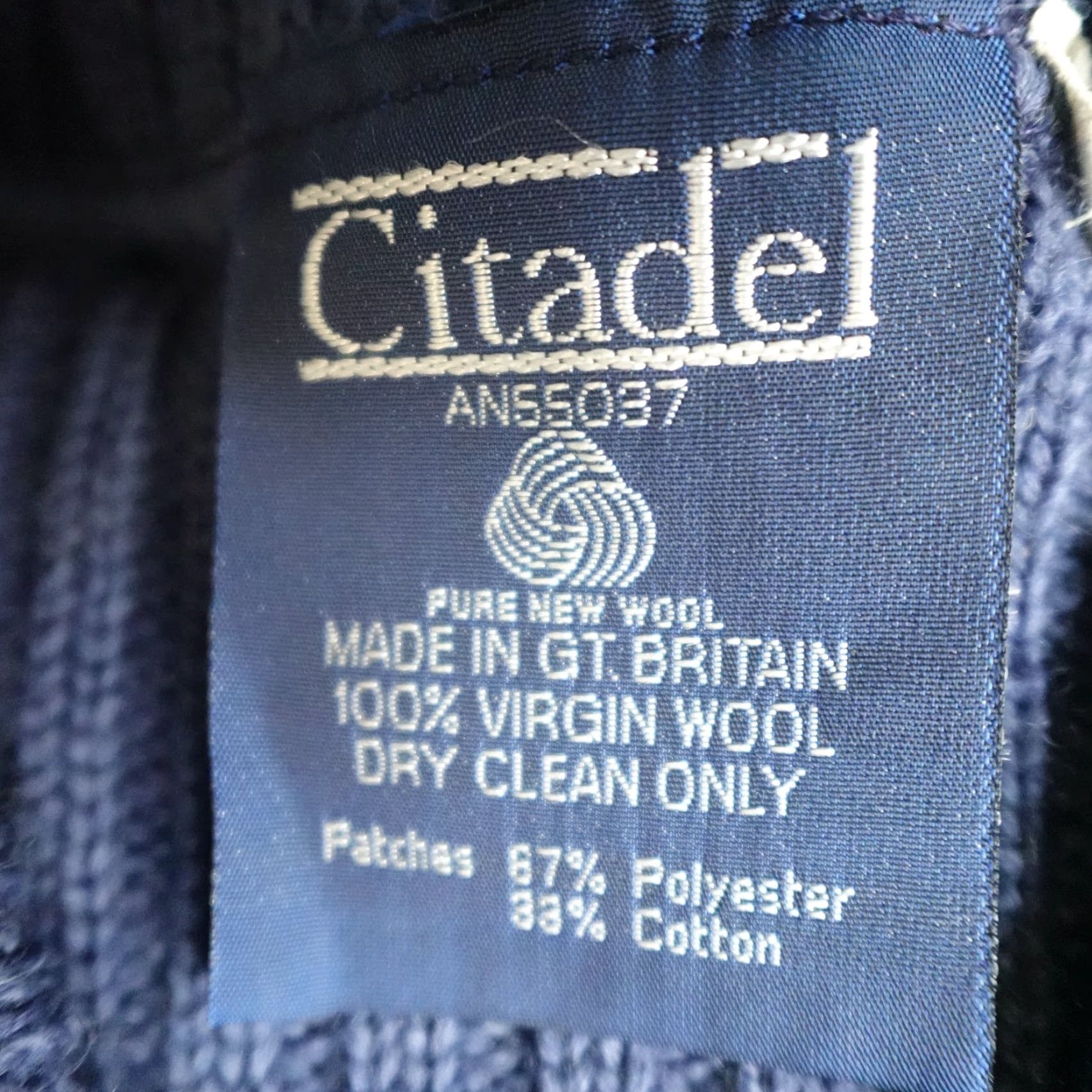 Commando Citadel Sweater Men V-Neck Wool Long Sleeve Blue Solid Medium Size US M / EU 48-50 / 2 - 2 Thumbnail