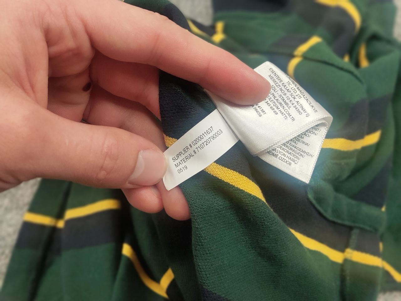 Polo Ralph Lauren Polo by Ralph Lauren custom fit stripe green Vintage T Shirt Size US L / EU 52-54 / 3 - 14 Thumbnail