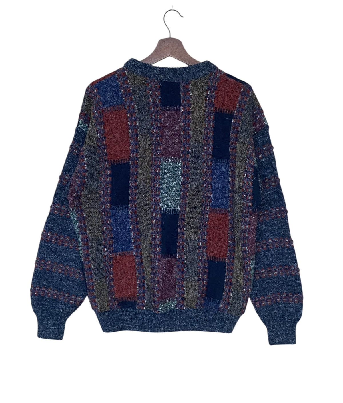 Vintage Vintage Brand Euro Express Patchwork Fleece 1990s Size US L / EU 52-54 / 3 - 2 Thumbnail