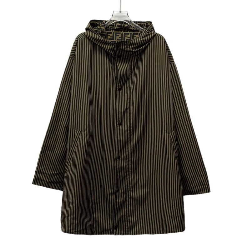 Fendi FENDI Dark brown logo letter full-print reversible hooded Size US S / EU 44-46 / 1 - 3 Thumbnail